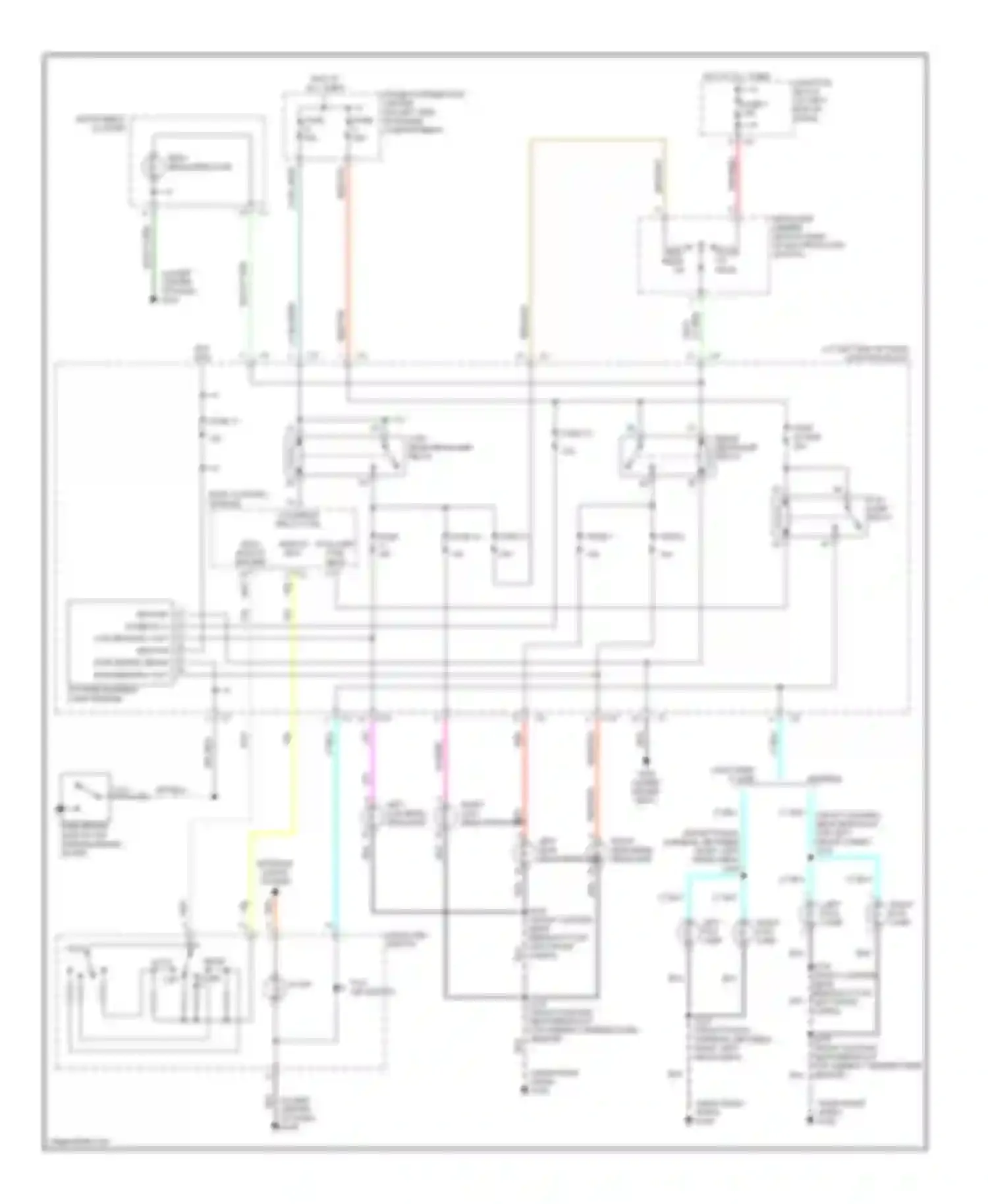 300M Chrysler I (1998-2004): Headlight circuit, with drl