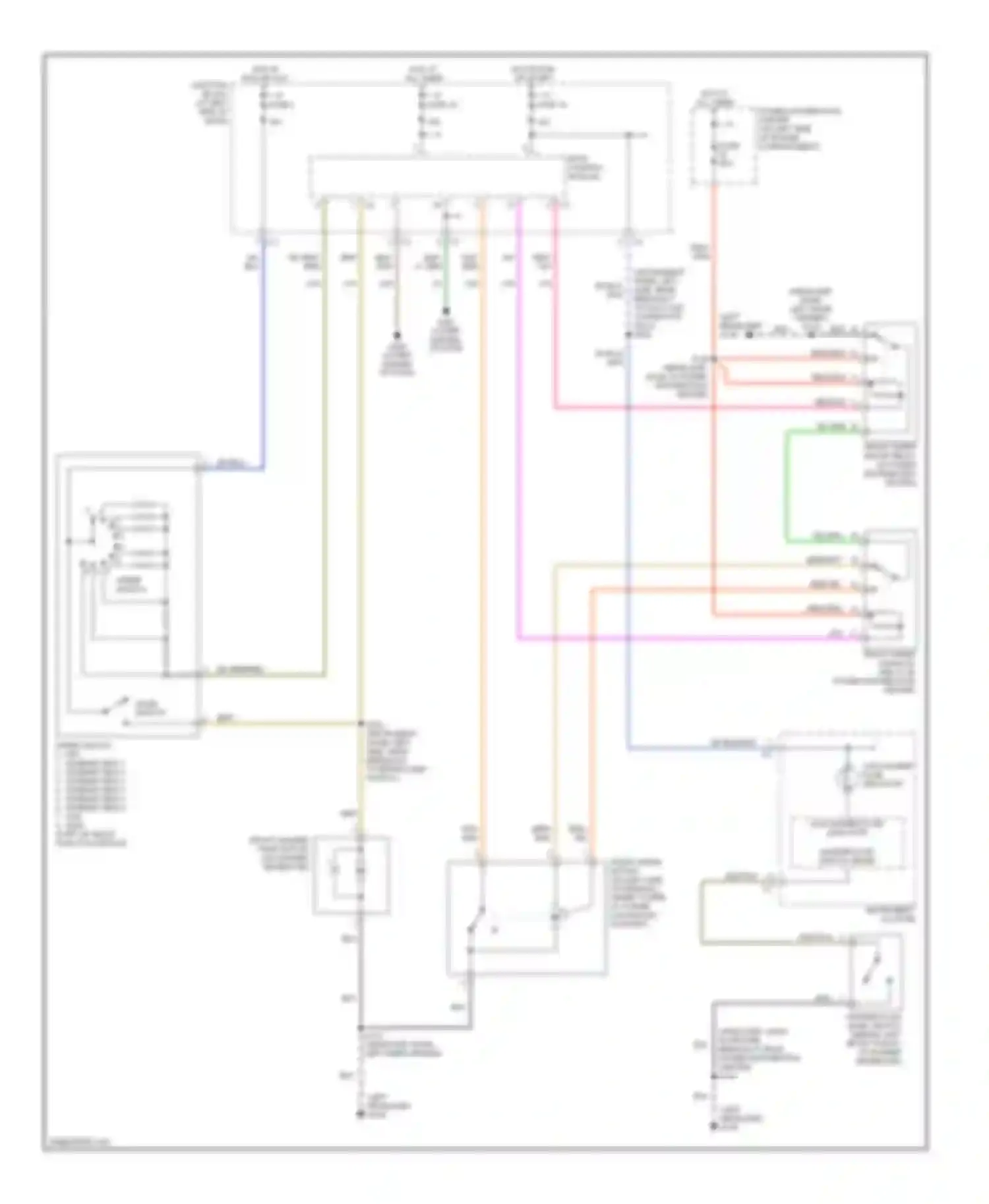 300M Chrysler I (1998-2004): Wiper/washer circuit