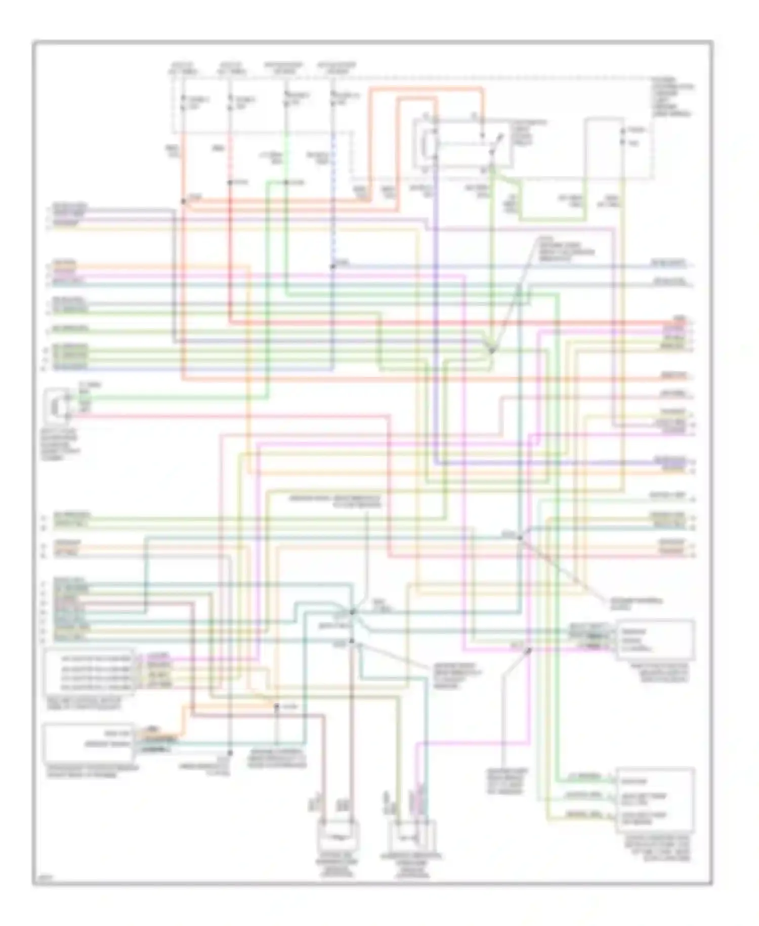 Cirrus Chrysler I (1994-2000): Wiring diagram engine performance 2.5ls (2 of 3)