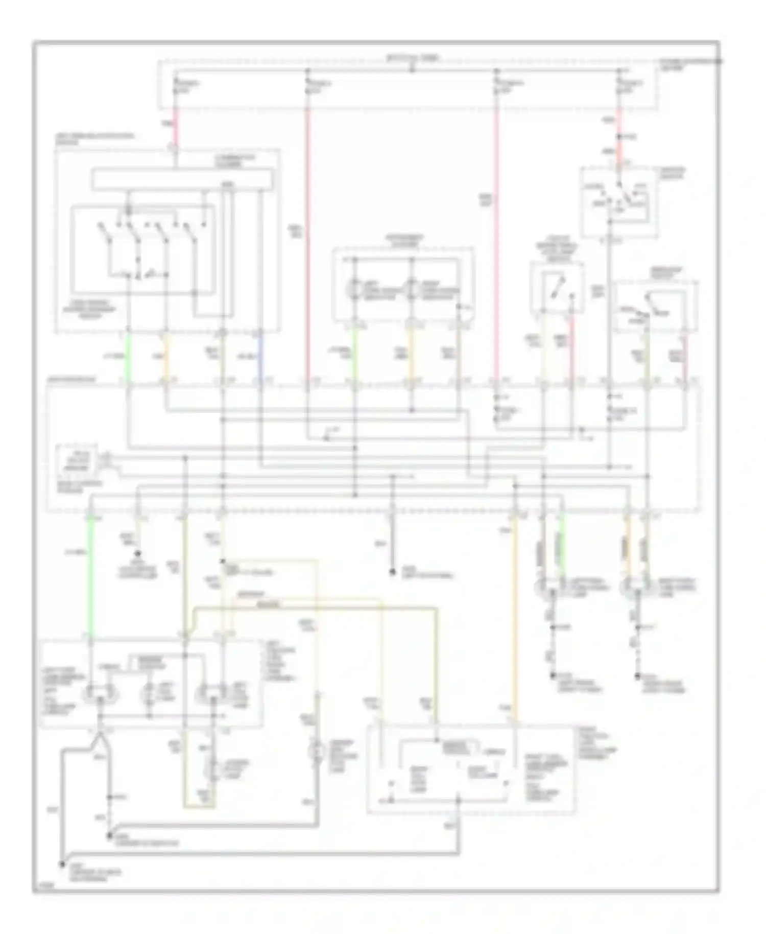 Cirrus Chrysler I (1994-2000): Exterior lamps circuit