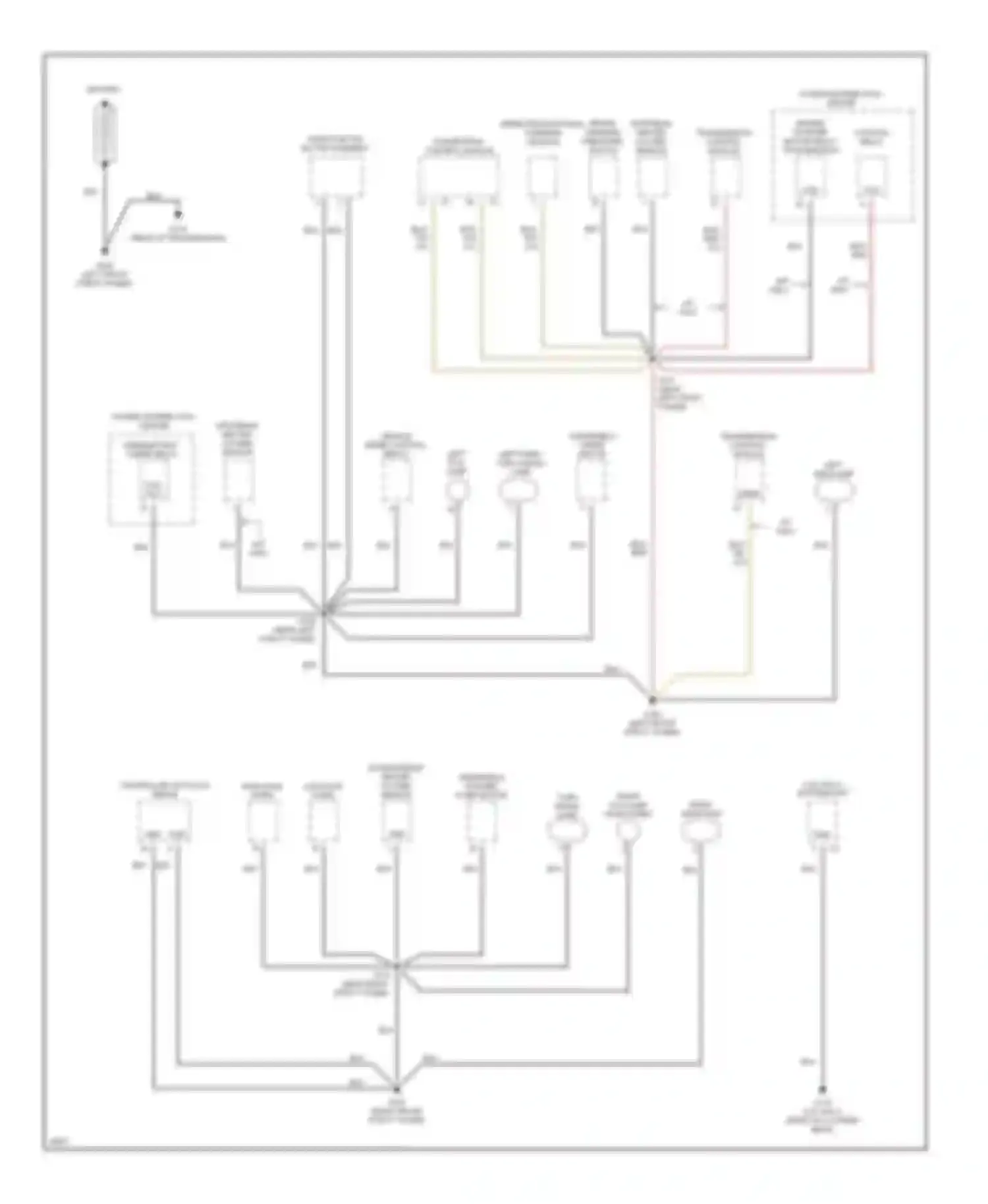 Cirrus Chrysler I (1994-2000): Ground distribution circuit (1 of 2)