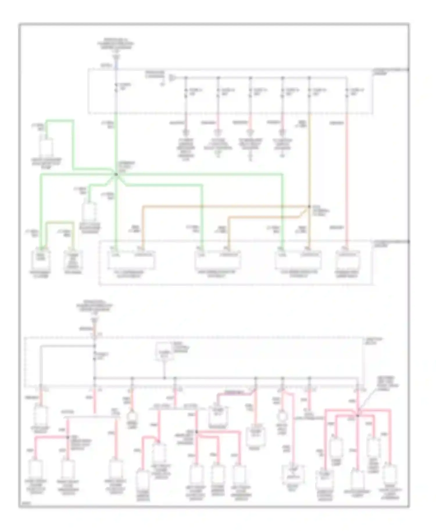 Cirrus Chrysler I (1994-2000): Power distribution circuit (2 of 4)