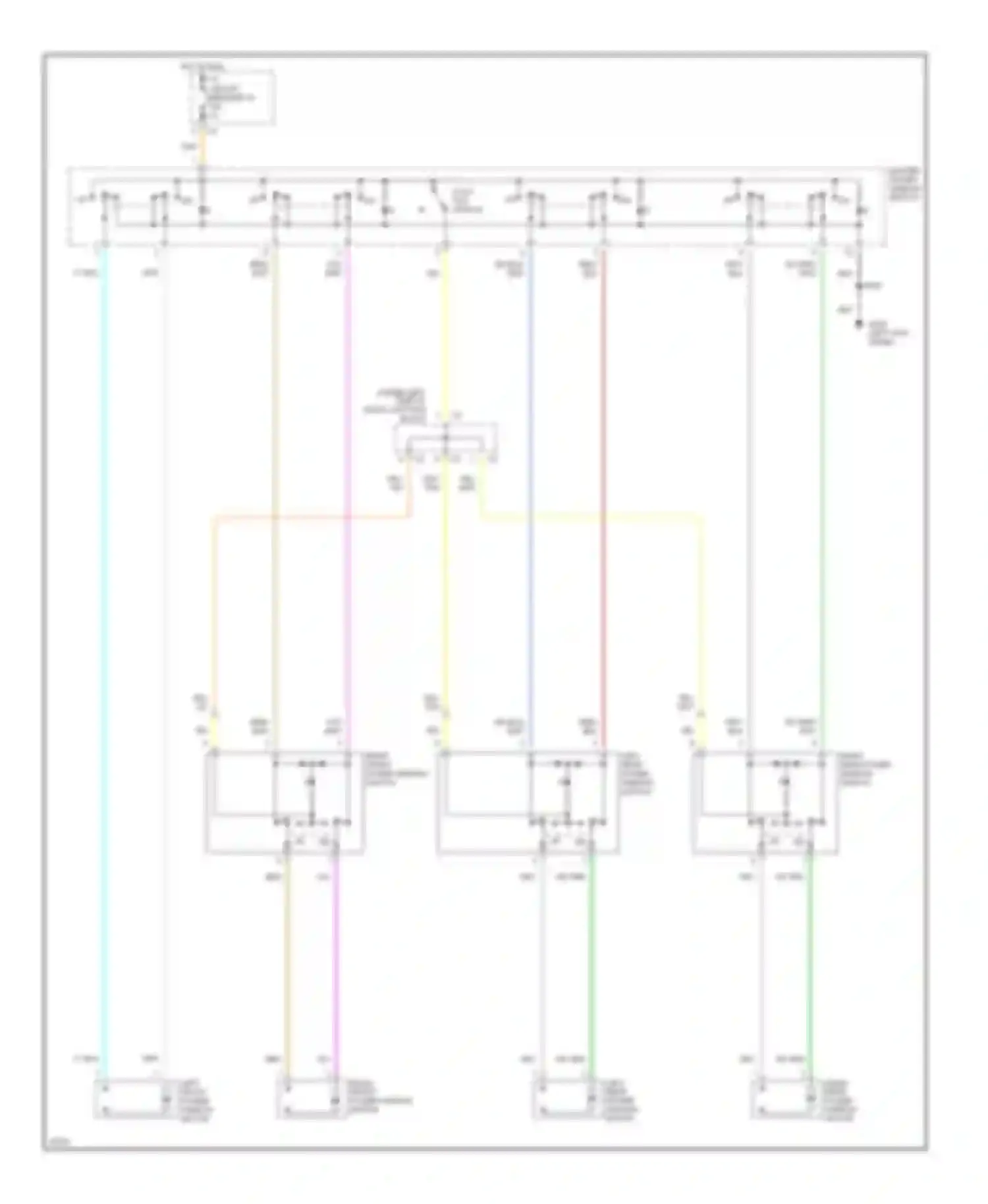 Cirrus Chrysler I (1994-2000): Power window circuit
