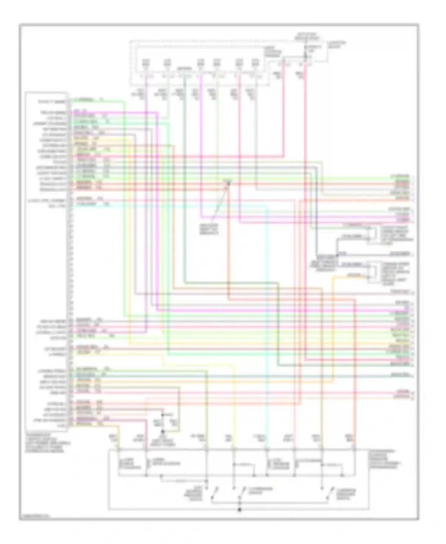 Cirrus Chrysler I (1994-2000): Transmission circuit (1 of 3)