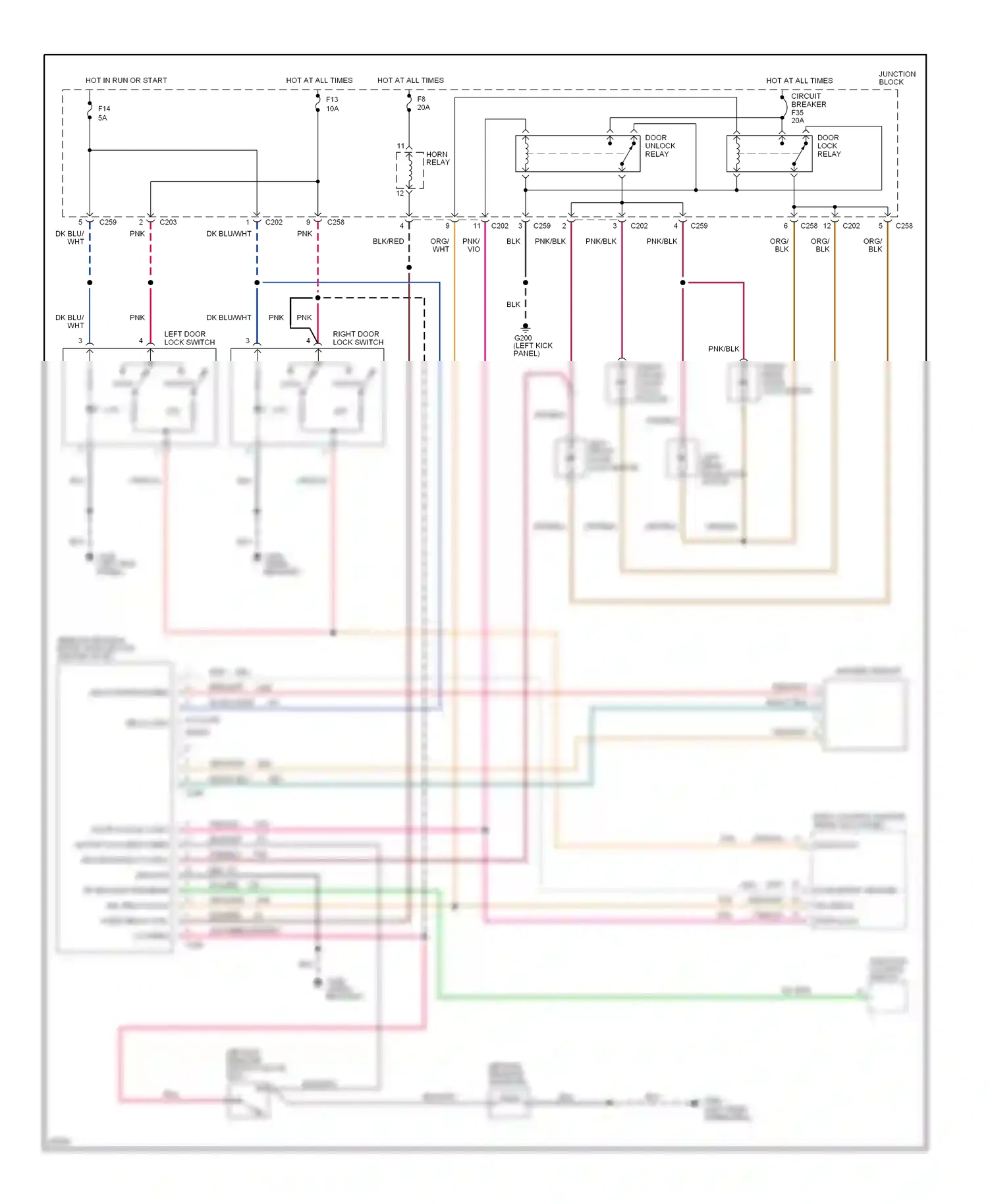 Chrysler Concorde I (1992-1997) infared sensor wiring diagram  (1 of 1)