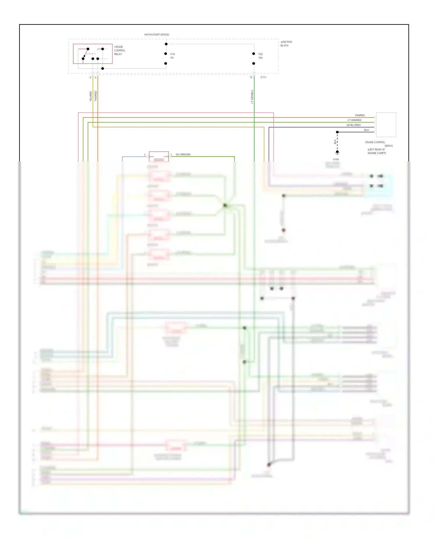 Chrysler Concorde I (1992-1997) left oxygen sensor wiring diagram  (1 of 3)