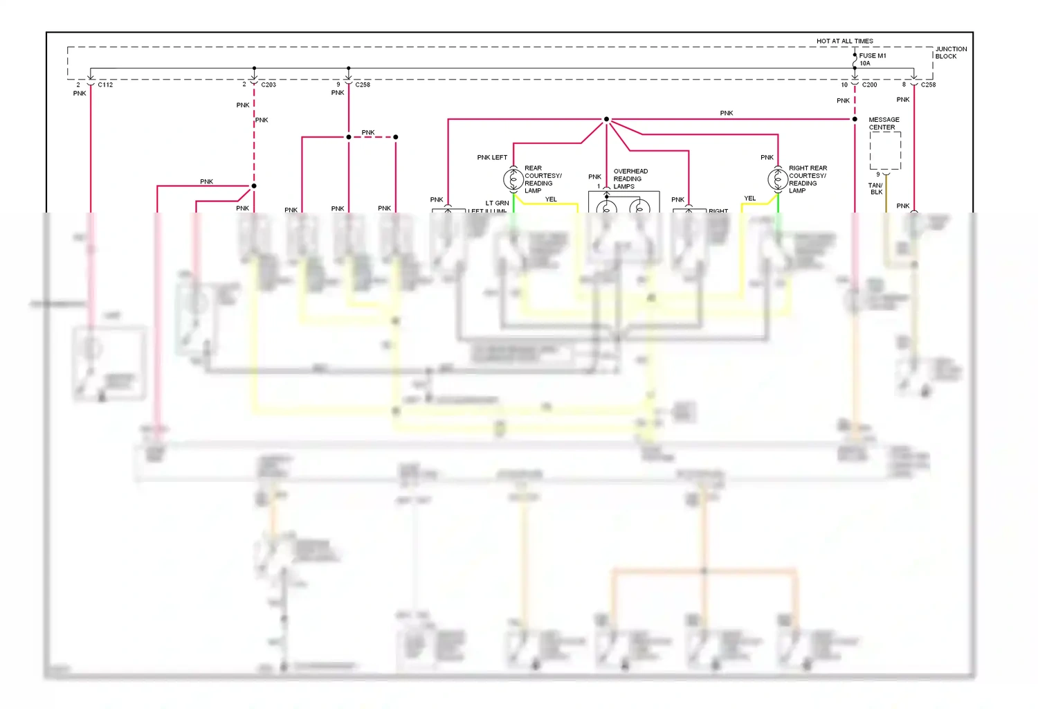 Chrysler Concorde I (1992-1997) remote keyless entry module wiring diagram  (4 of 4)