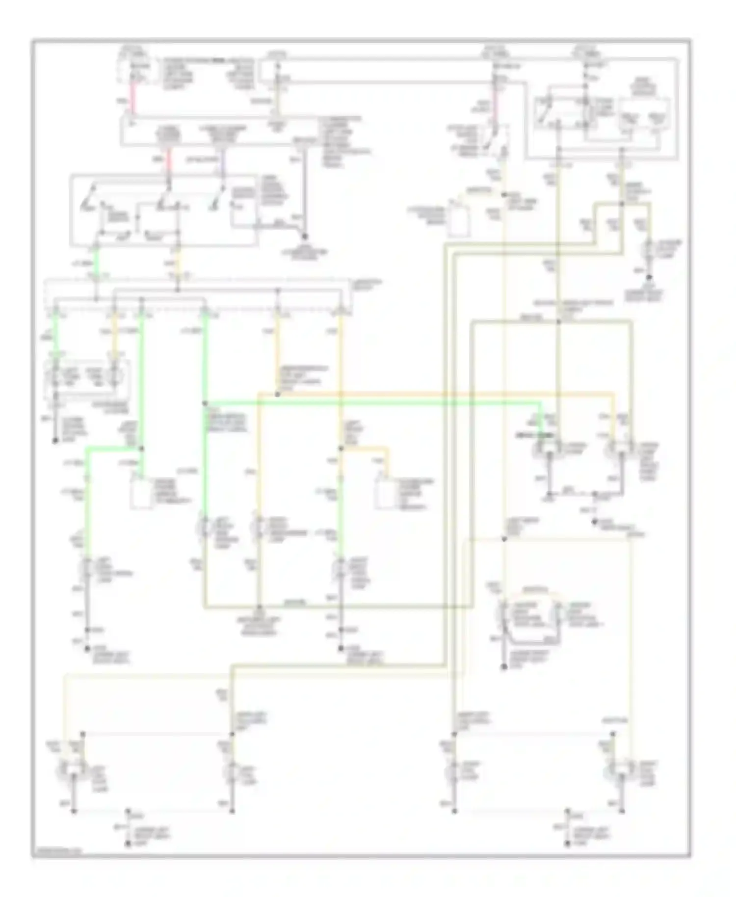 Concorde Chrysler II (1997-2004): Exterior lamps circuit