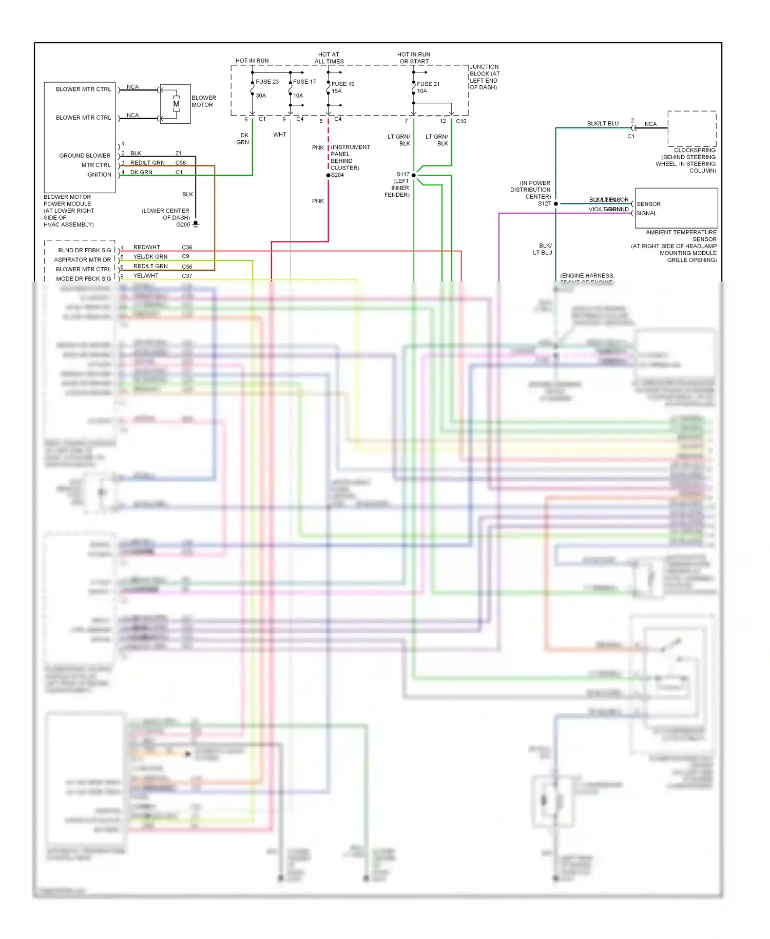 Chrysler Concorde II (1997-2004) blower mtr ctrl wiring diagram  (1 of 1)