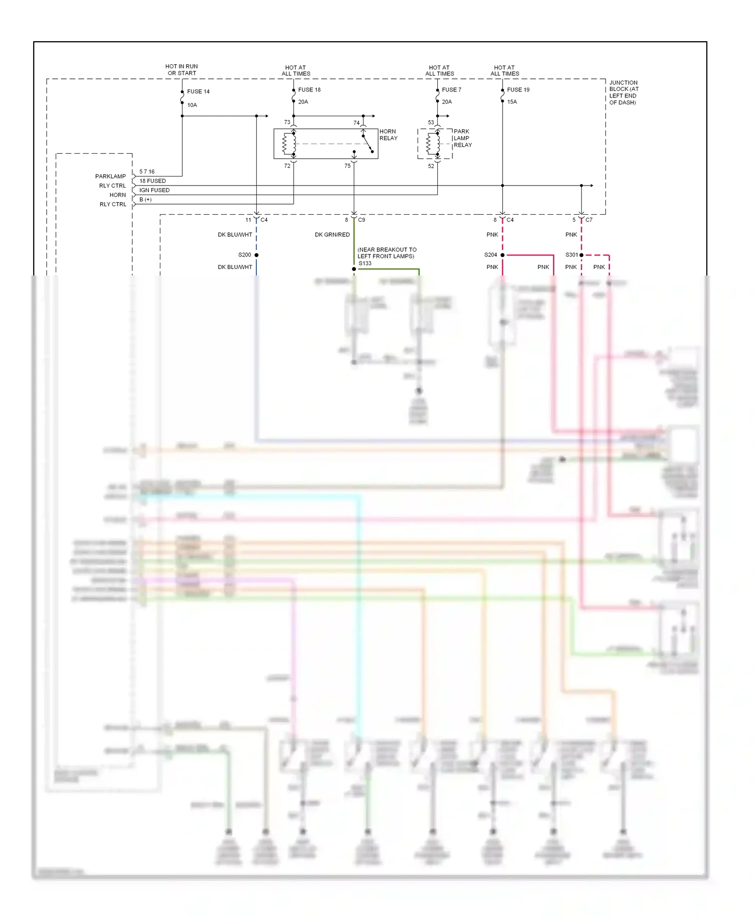 Chrysler Concorde II (1997-2004) body control module wiring diagram  (1 of 19)