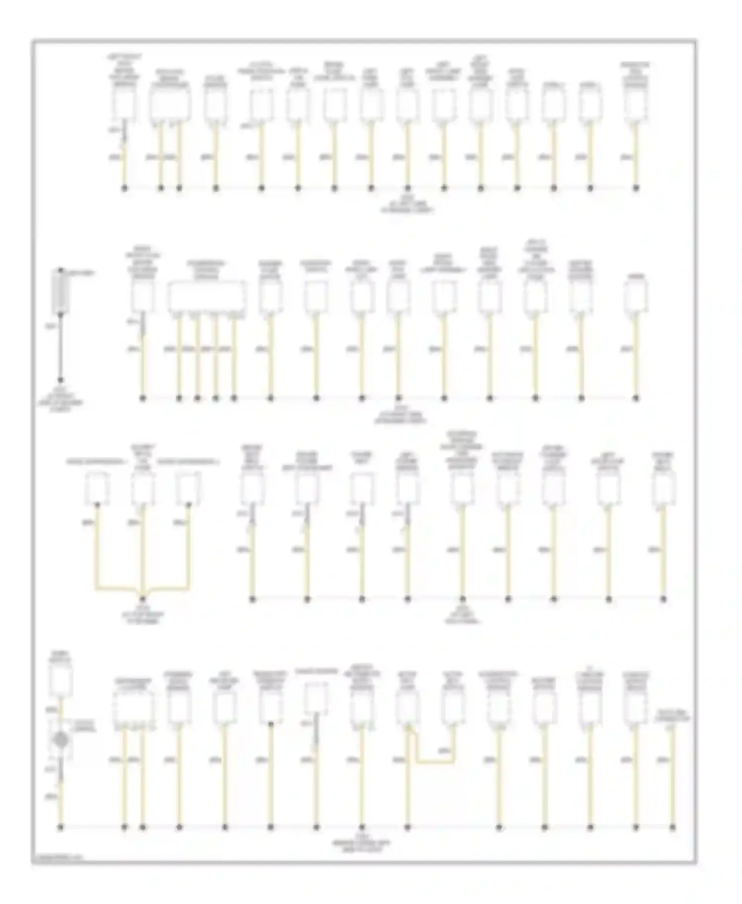 Crossfire Chrysler I (2003-2007): Ground distribution circuit (1 of 2)