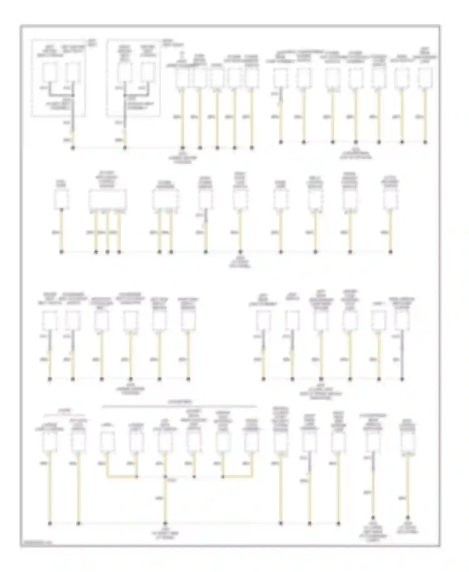 Crossfire Chrysler I (2003-2007): Ground distribution circuit (2 of 2)