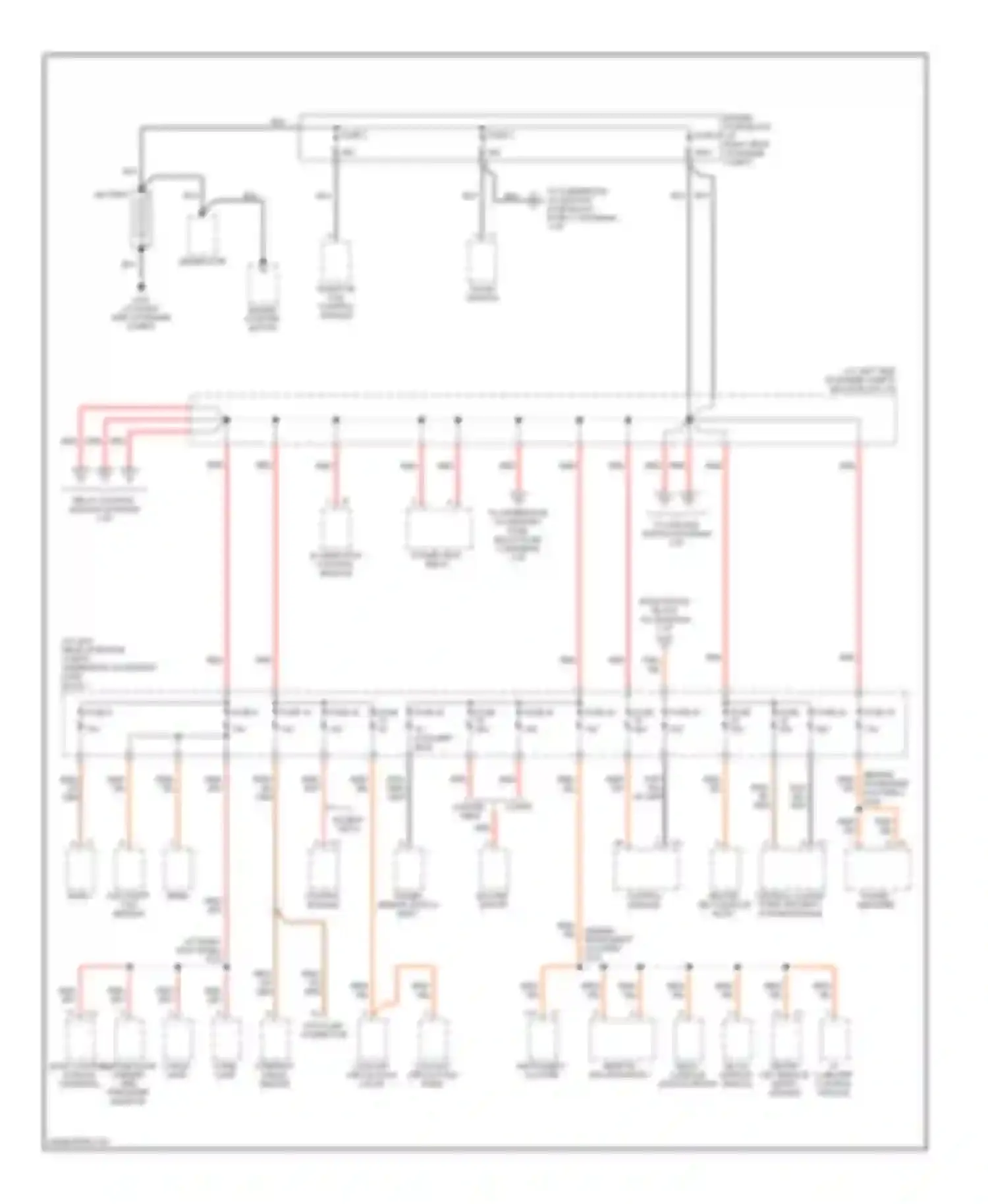 Crossfire Chrysler I (2003-2007): Power distribution circuit (1 of 3)