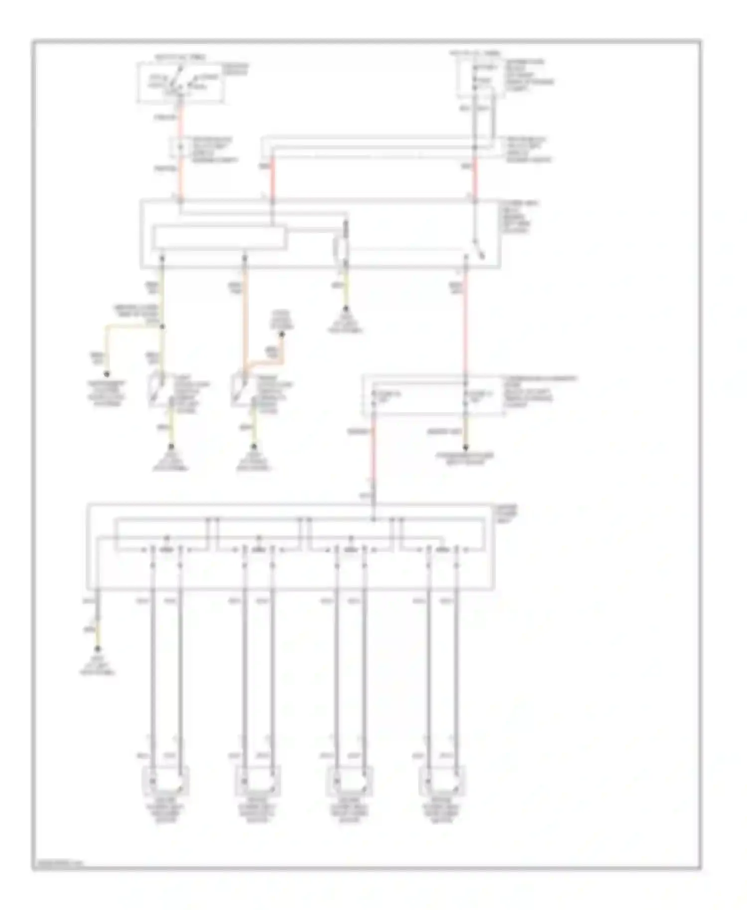 Crossfire Chrysler I (2003-2007): Driver power seat circuit