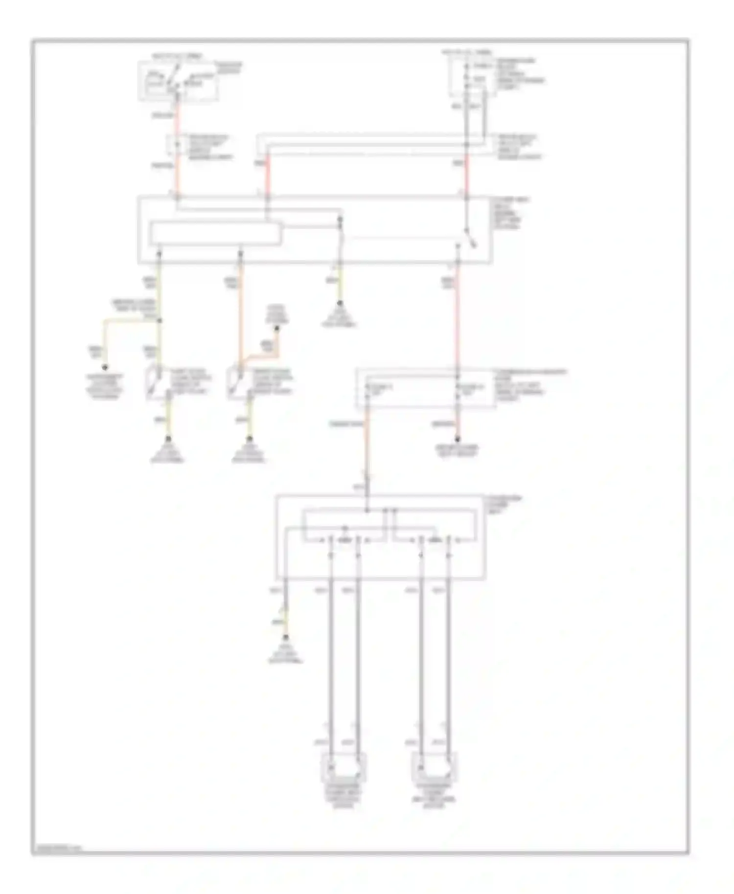 Crossfire Chrysler I (2003-2007): Passenger power seat circuit