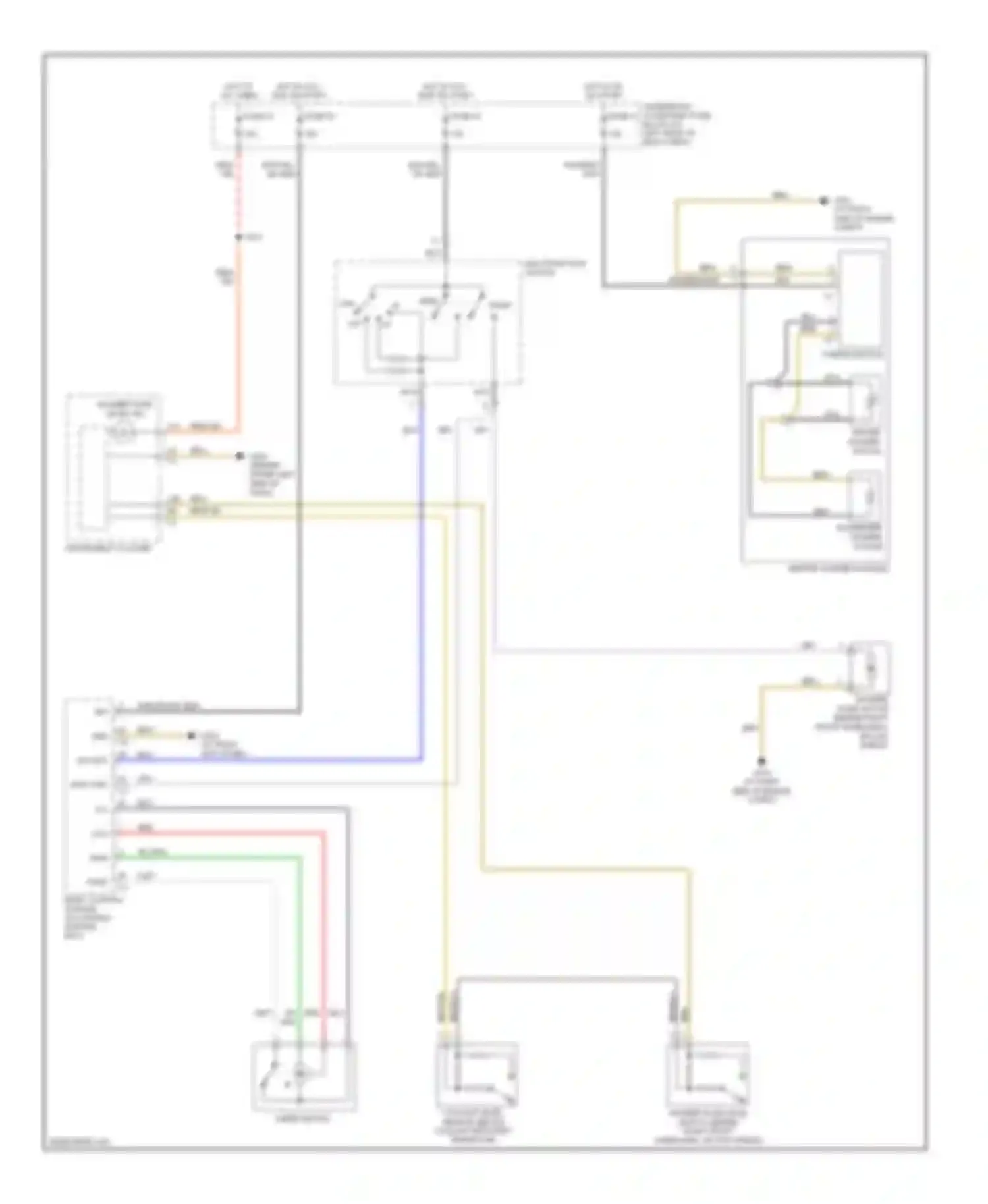 Crossfire Chrysler I (2003-2007): Wiper/washer circuit