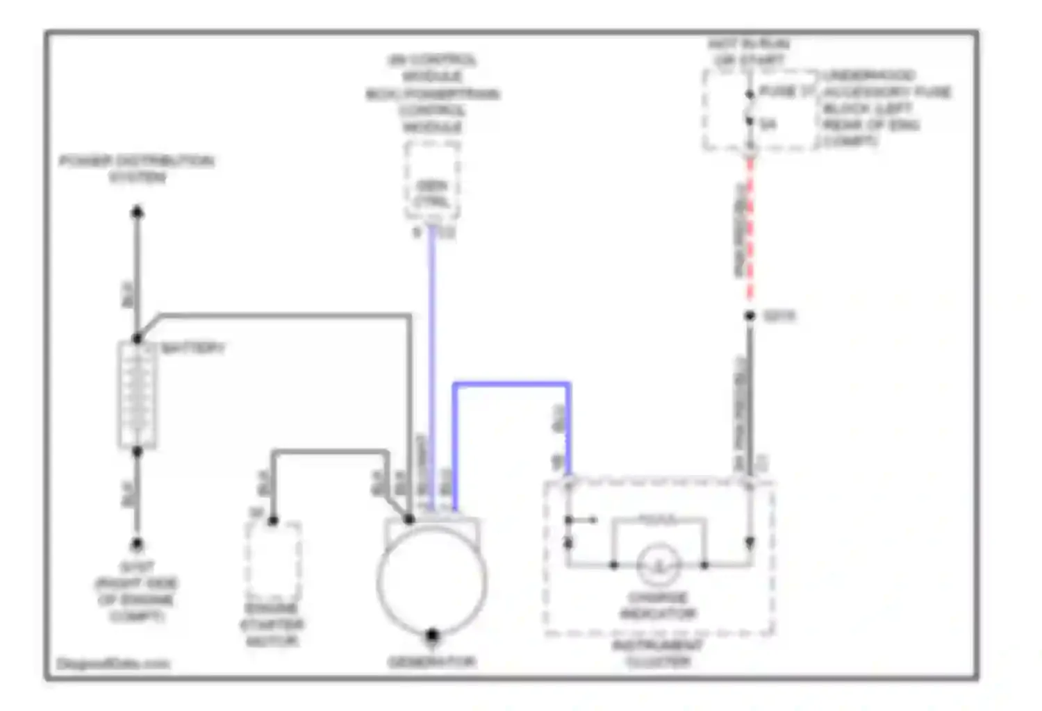 Wiring diagram blu/wht for Chrysler Crossfire I (2003-2007) (1 of 10)