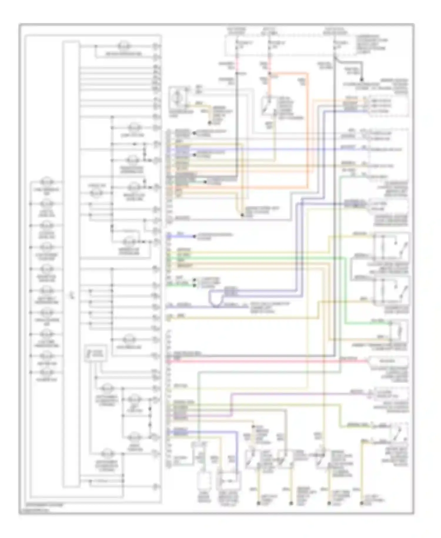 Wiring diagram cluster wake up sig for Chrysler Crossfire I (2003-2007) (1 of 1)