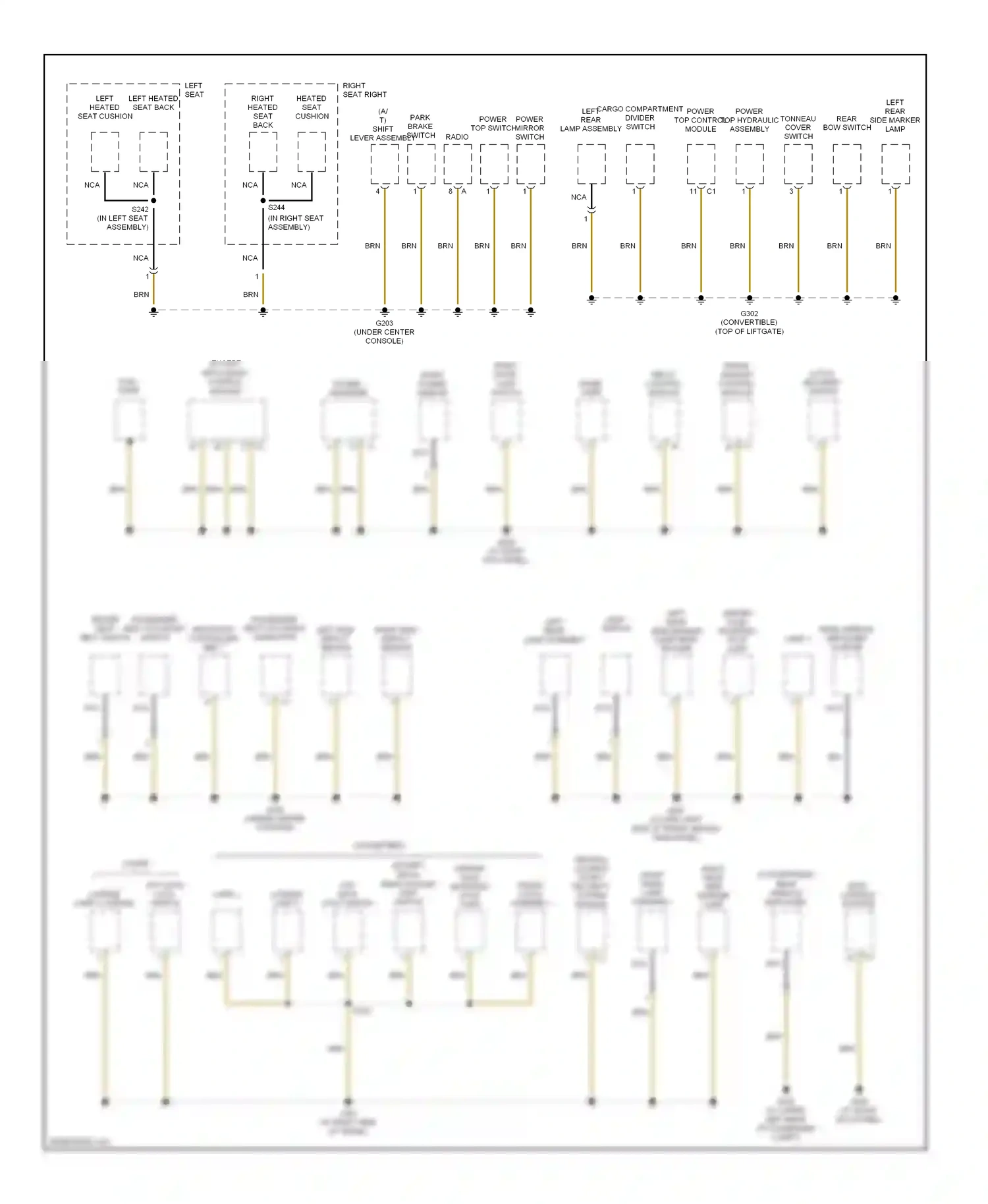 Chrysler Crossfire I (2003-2007) (except srt-6) body control module wiring diagram  (1 of 1)