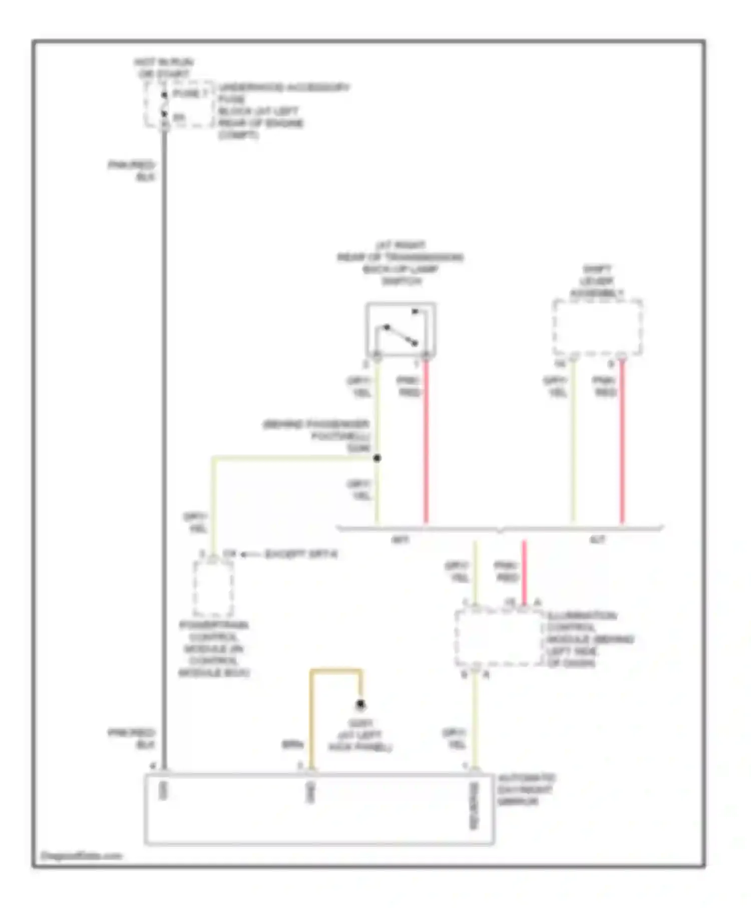 Wiring diagram gry for Chrysler Crossfire I (2003-2007) (22 of 31)