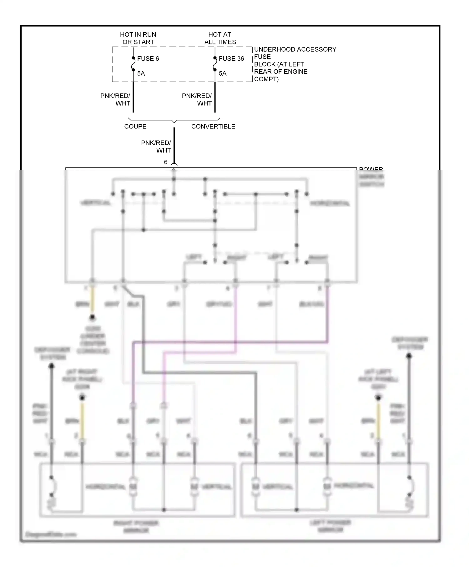 Chrysler Crossfire I (2003-2007) horizontal wiring diagram  (1 of 1)