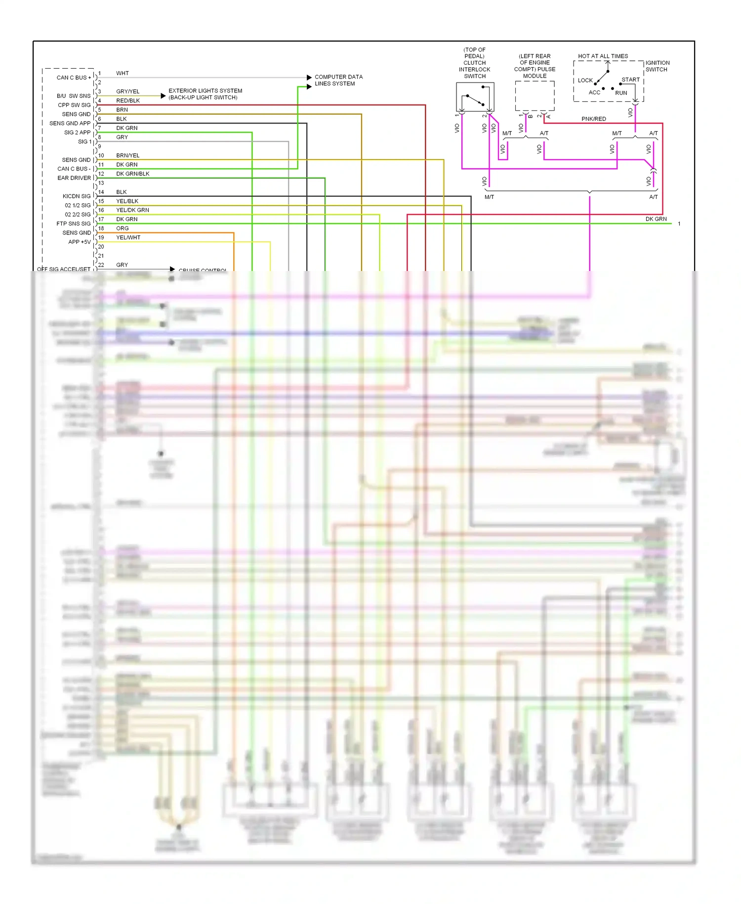 Chrysler Crossfire I (2003-2007) lock wiring diagram  (4 of 5)