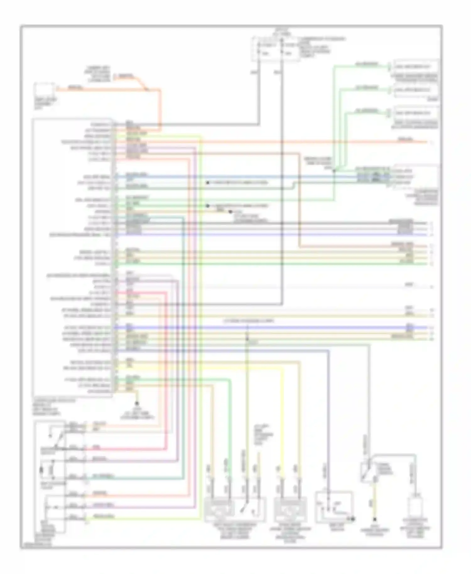 Wiring diagram red/dk grn for Chrysler Crossfire I (2003-2007) (1 of 18)
