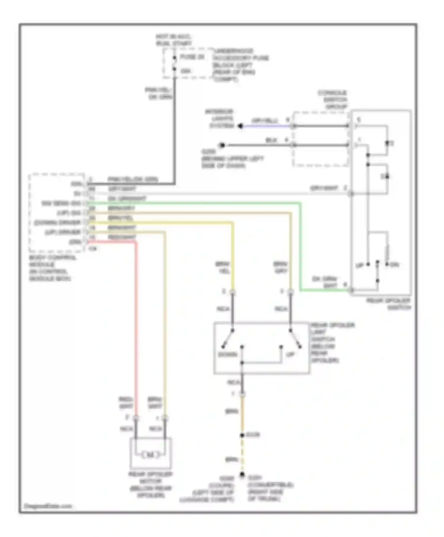 Wiring diagram red/wht for Chrysler Crossfire I (2003-2007) (1 of 11)