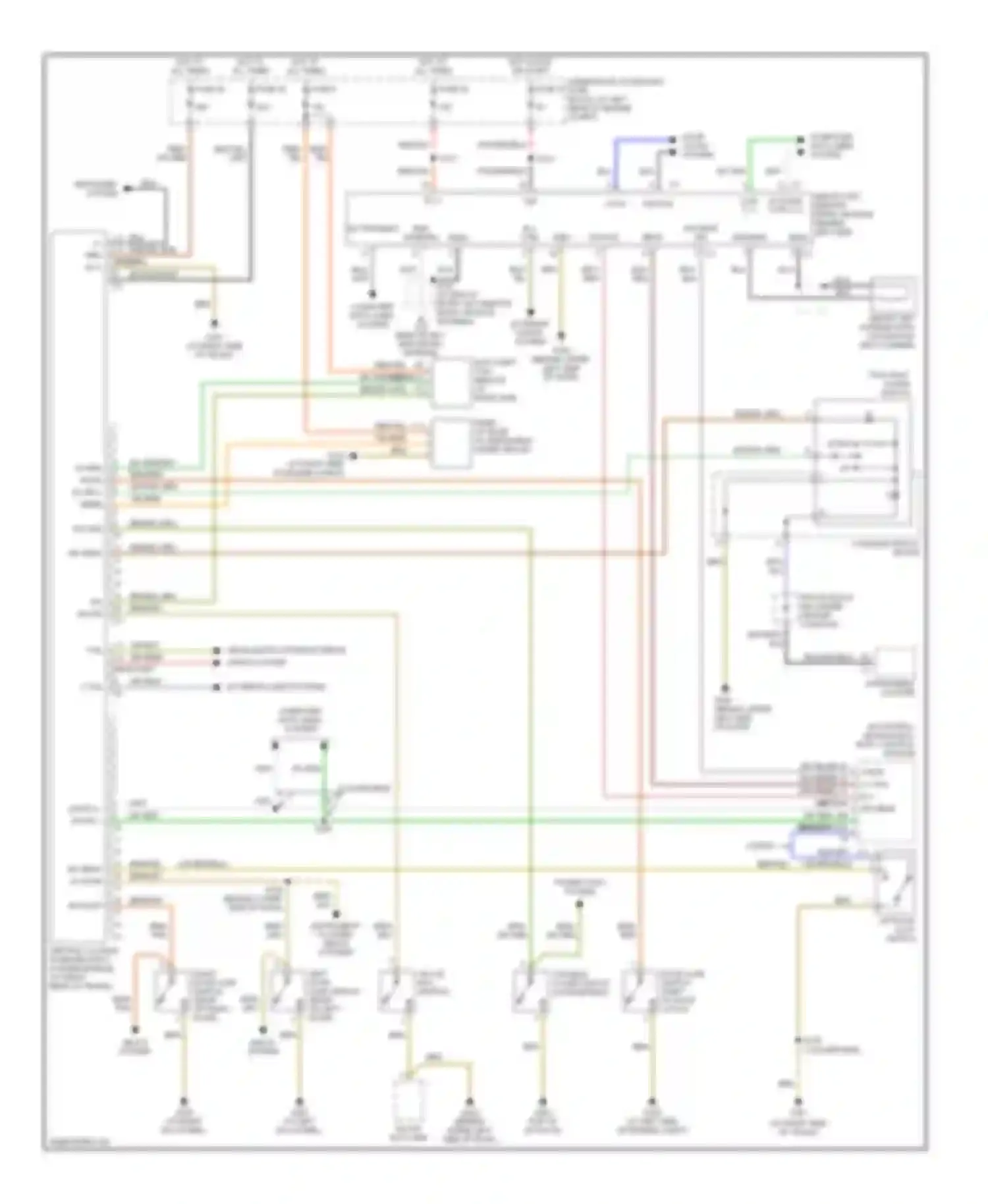 Wiring diagram seats system seats system for Chrysler Crossfire I (2003-2007) (1 of 1)