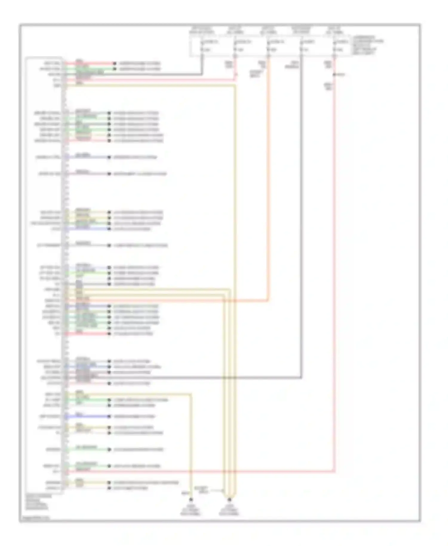 Wiring diagram wiper/washer system for Chrysler Crossfire I (2003-2007) (1 of 1)