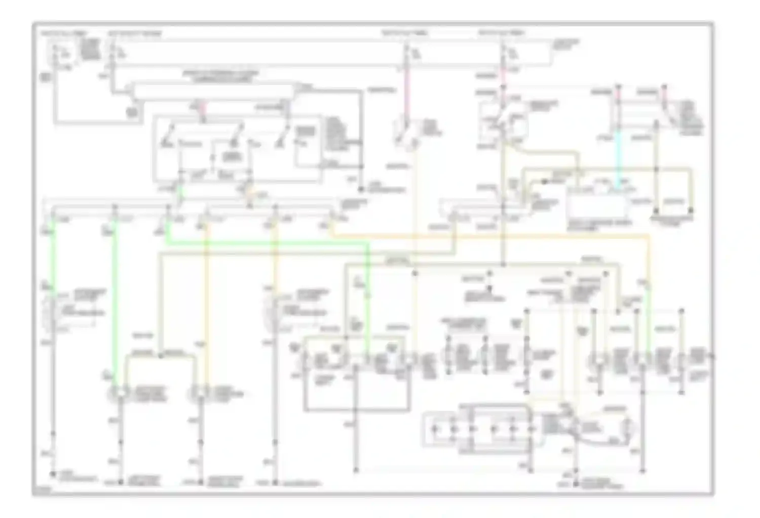 LHS Chrysler I (1993-1997): Exterior lamps circuit