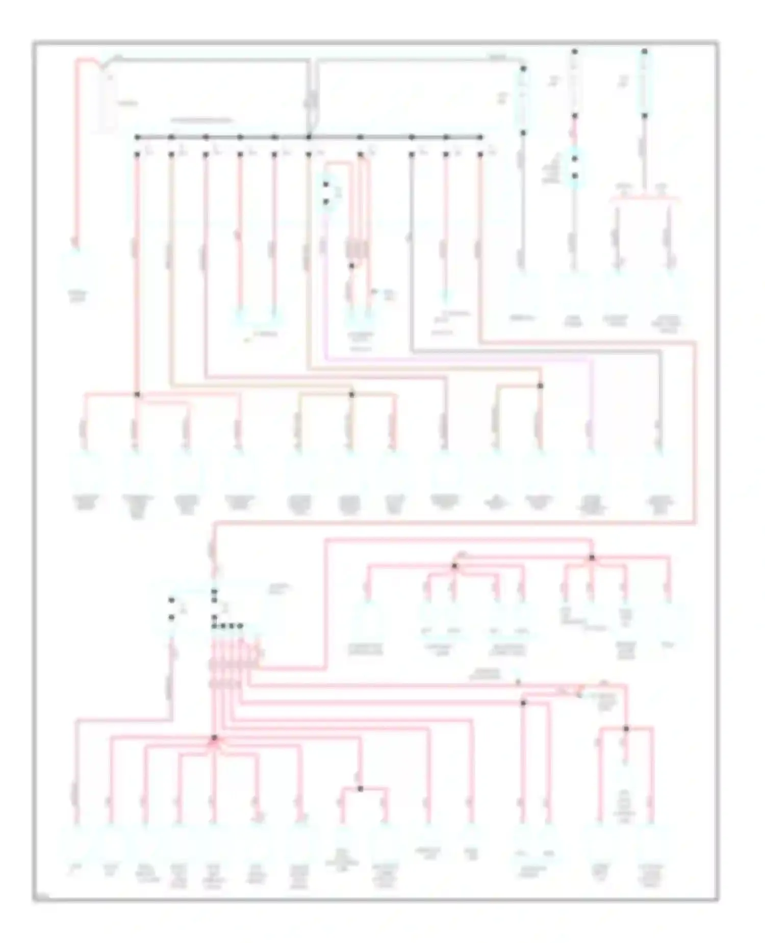 LHS Chrysler I (1993-1997): Power distribution circuit (1 of 3)