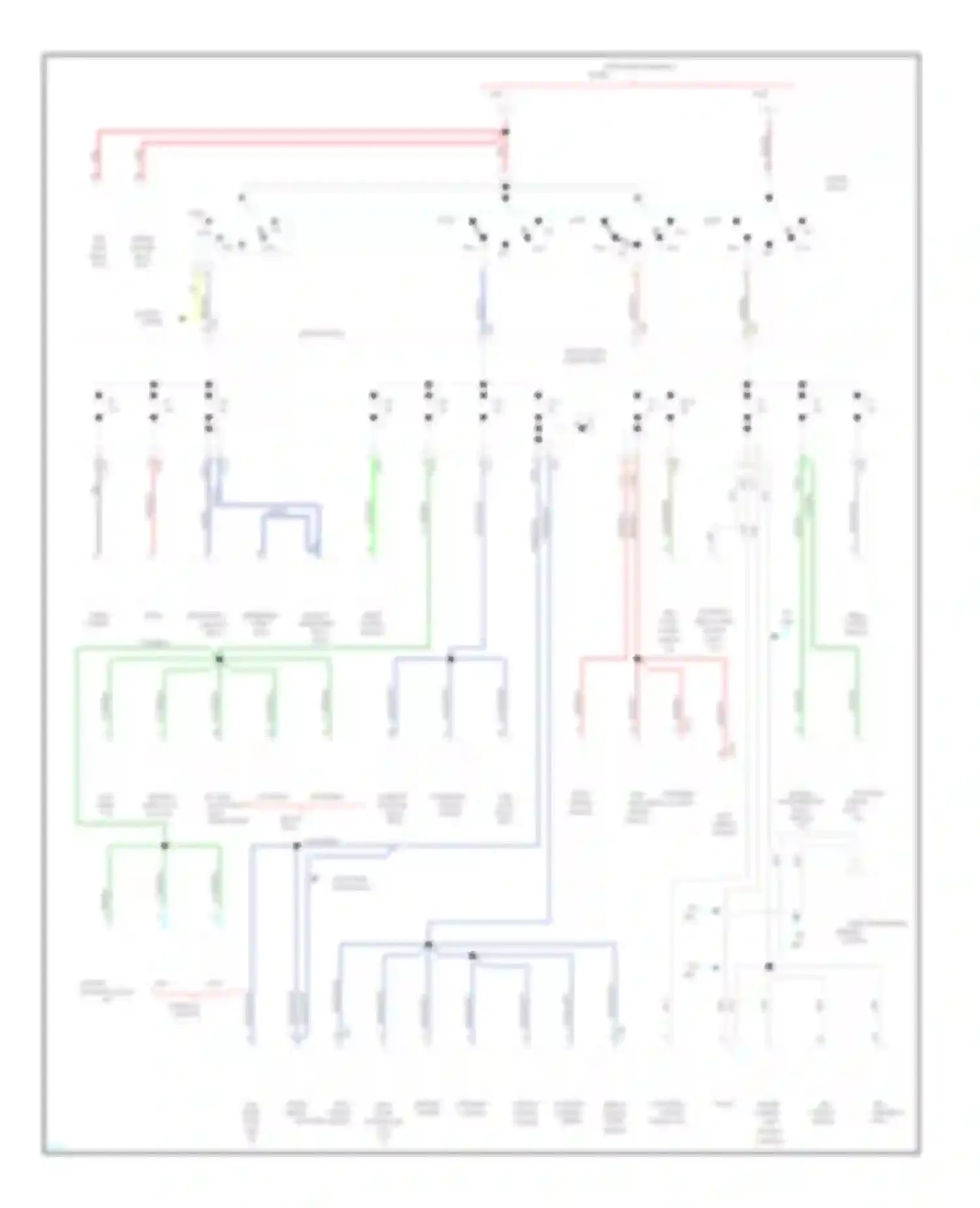 LHS Chrysler I (1993-1997): Power distribution circuit (2 of 3)