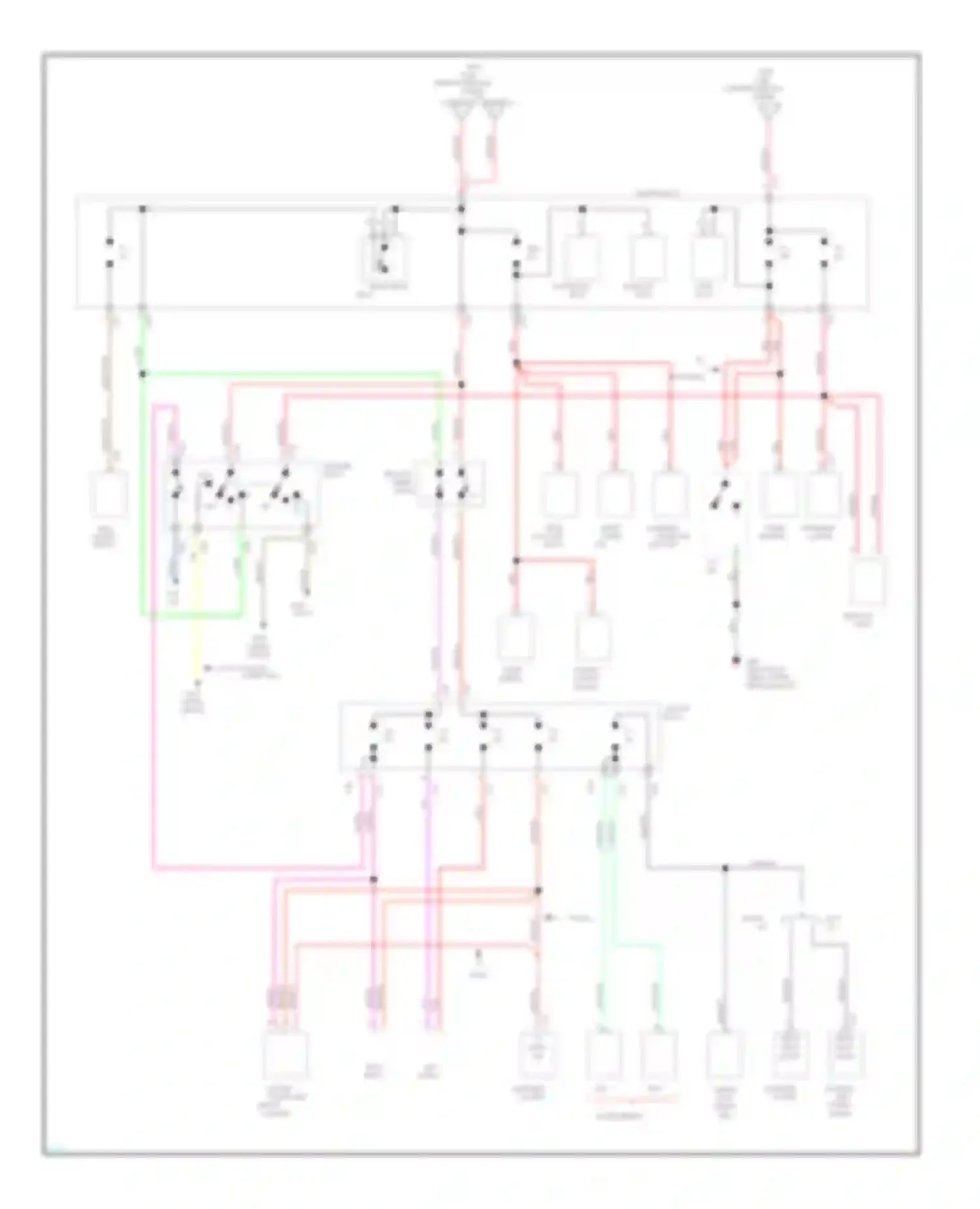 LHS Chrysler I (1993-1997): Power distribution circuit (3 of 3)