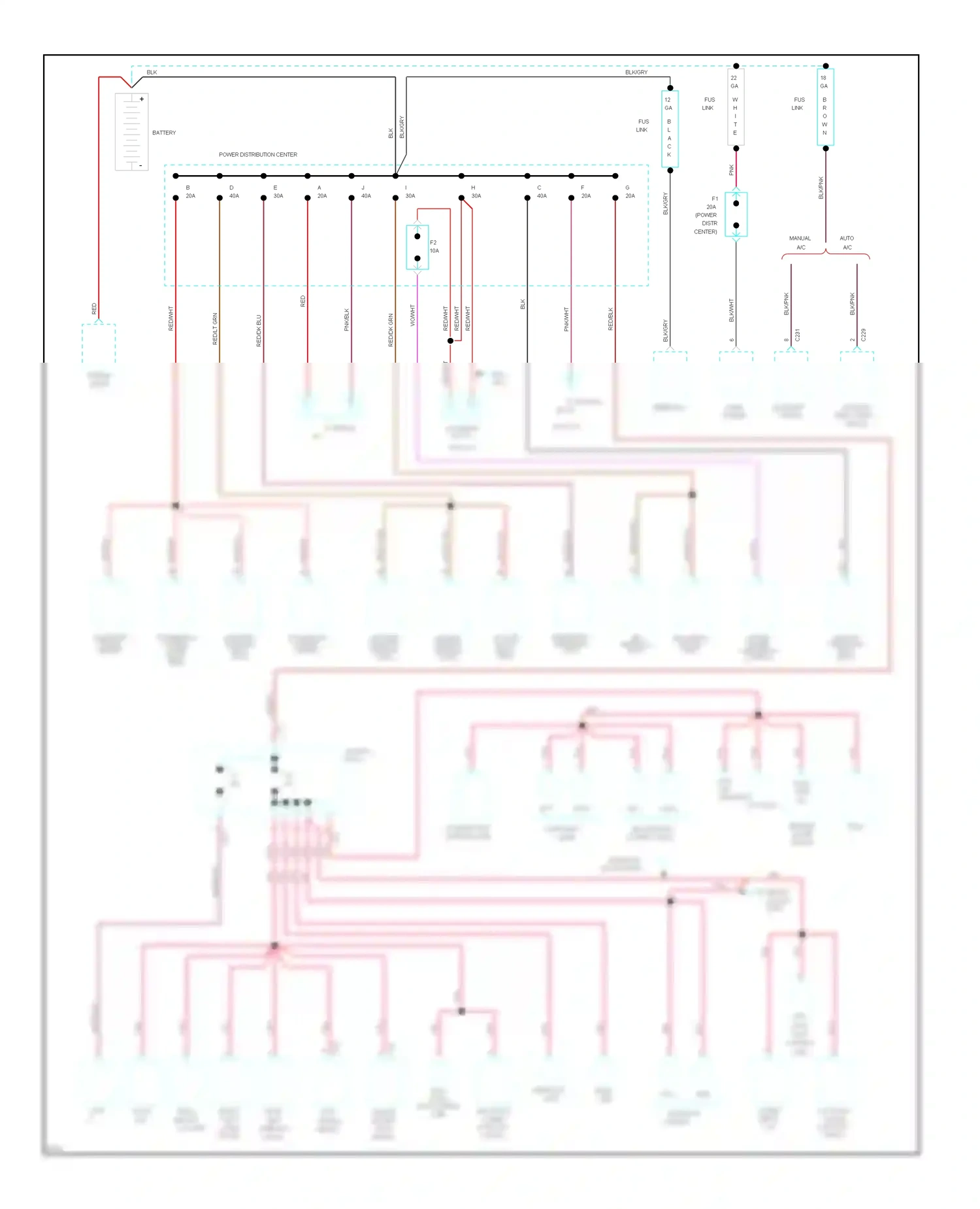 Chrysler LHS I (1993-1997) powertrain control module wiring diagram  (4 of 5)