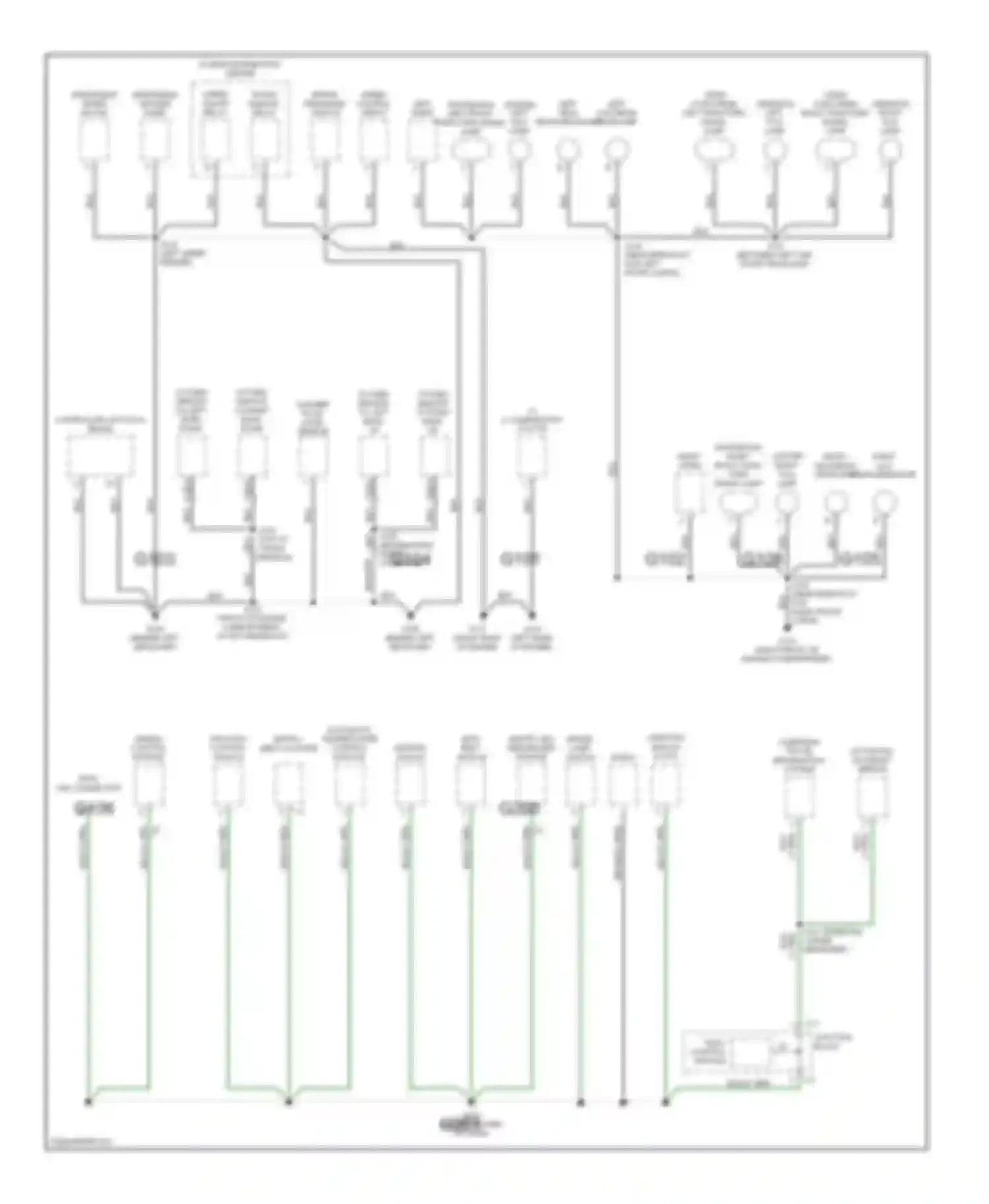 LHS Chrysler II (1998-2001): Ground distribution circuit (1 of 3)