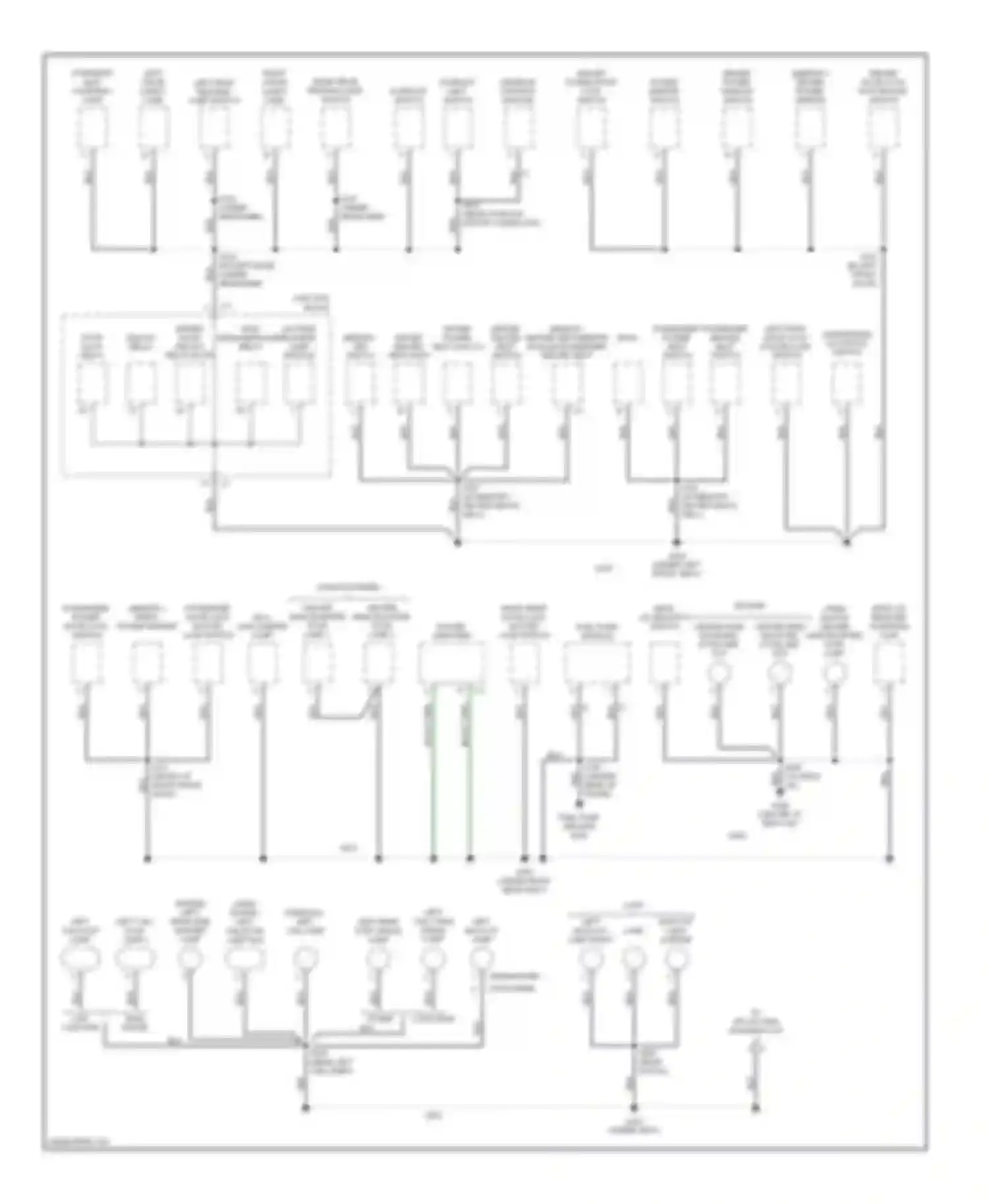 LHS Chrysler II (1998-2001): Ground distribution circuit (2 of 3)