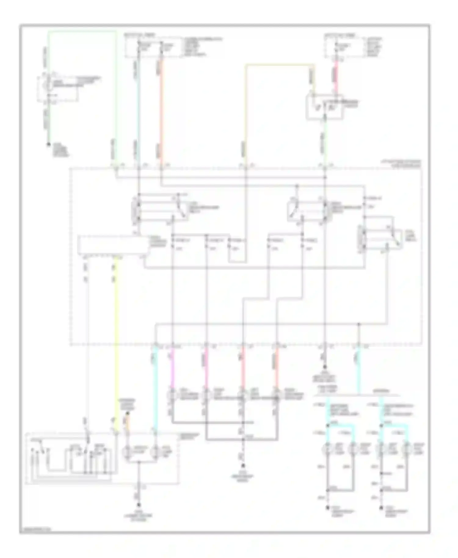 LHS Chrysler II (1998-2001): Headlight circuit, without drl