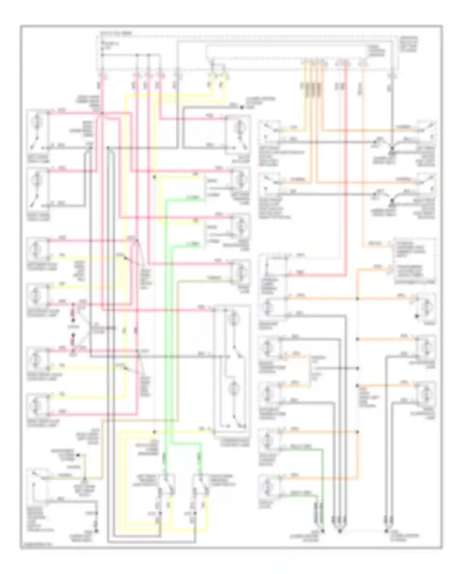 LHS Chrysler II (1998-2001): Interior light circuit
