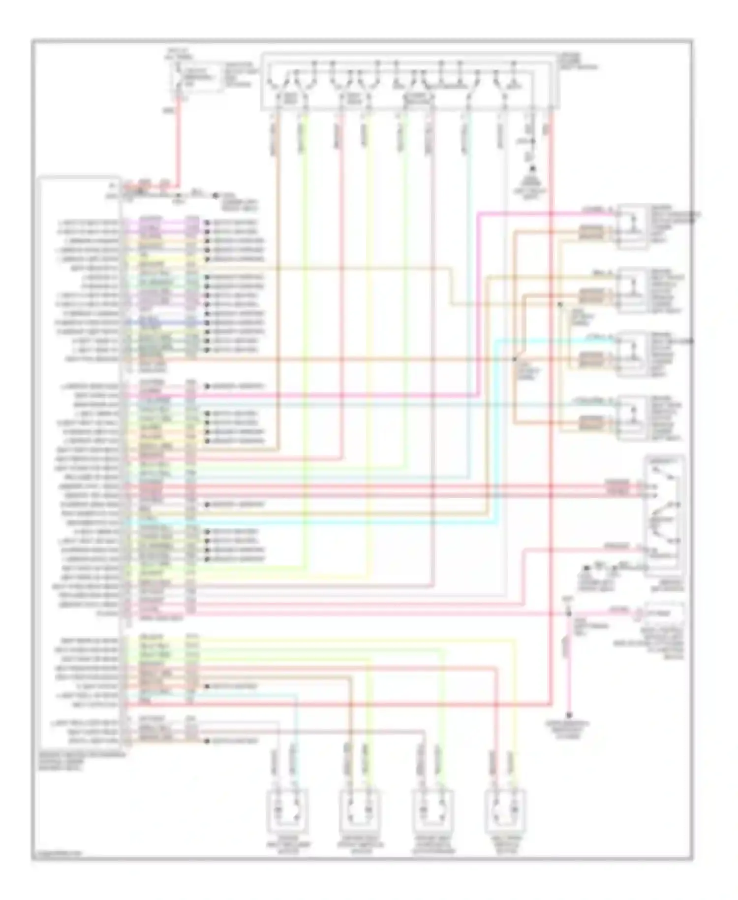 LHS Chrysler II (1998-2001): Memory seat circuit