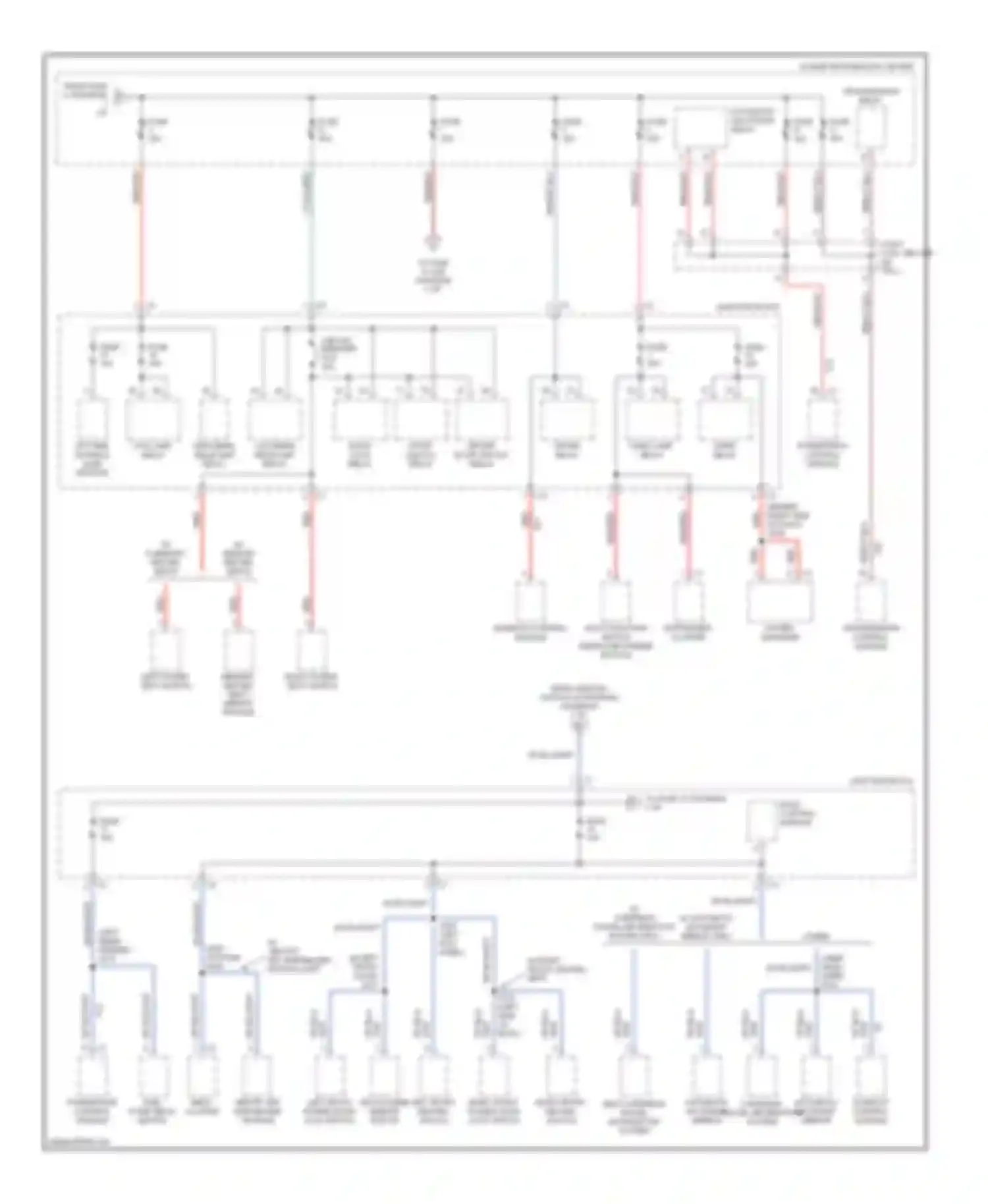 LHS Chrysler II (1998-2001): Power distribution circuit (2 of 3)