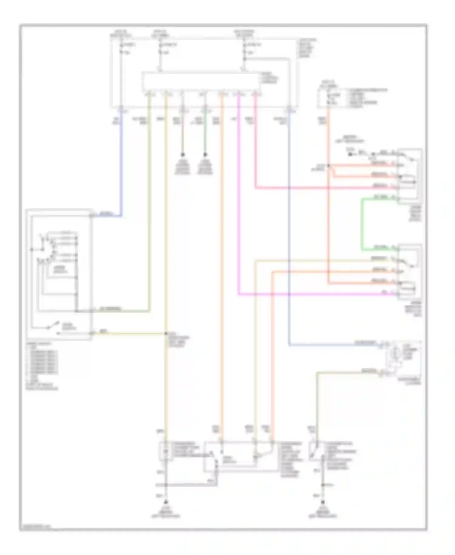 LHS Chrysler II (1998-2001): Wiper/washer circuit