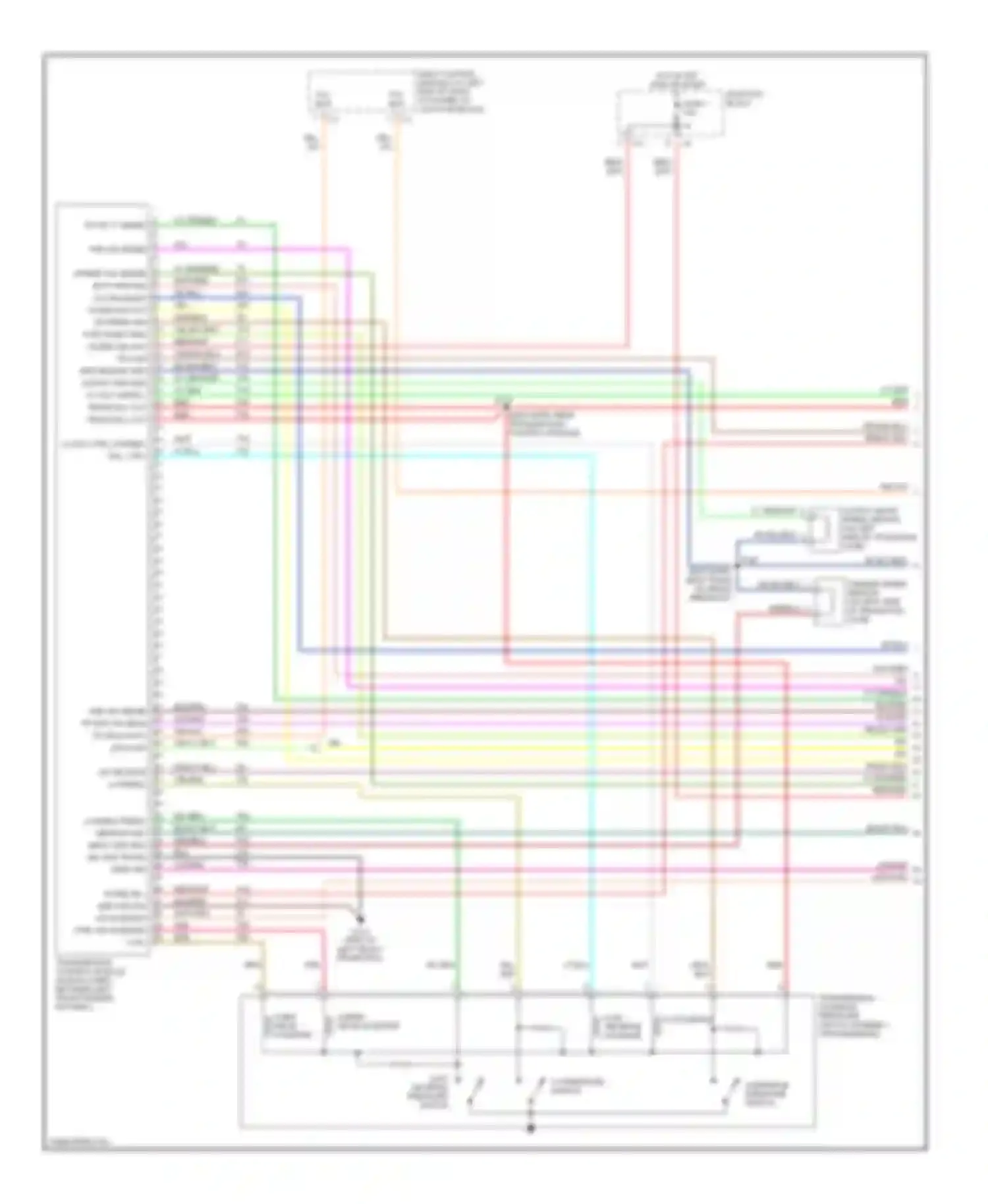 Wiring diagram blk/red for Chrysler LHS II (1998-2001) (1 of 6)
