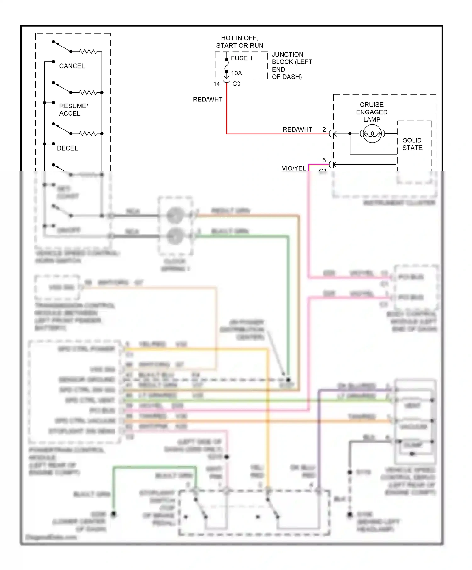 Chrysler LHS II (1998-2001) dump wiring diagram  (1 of 1)