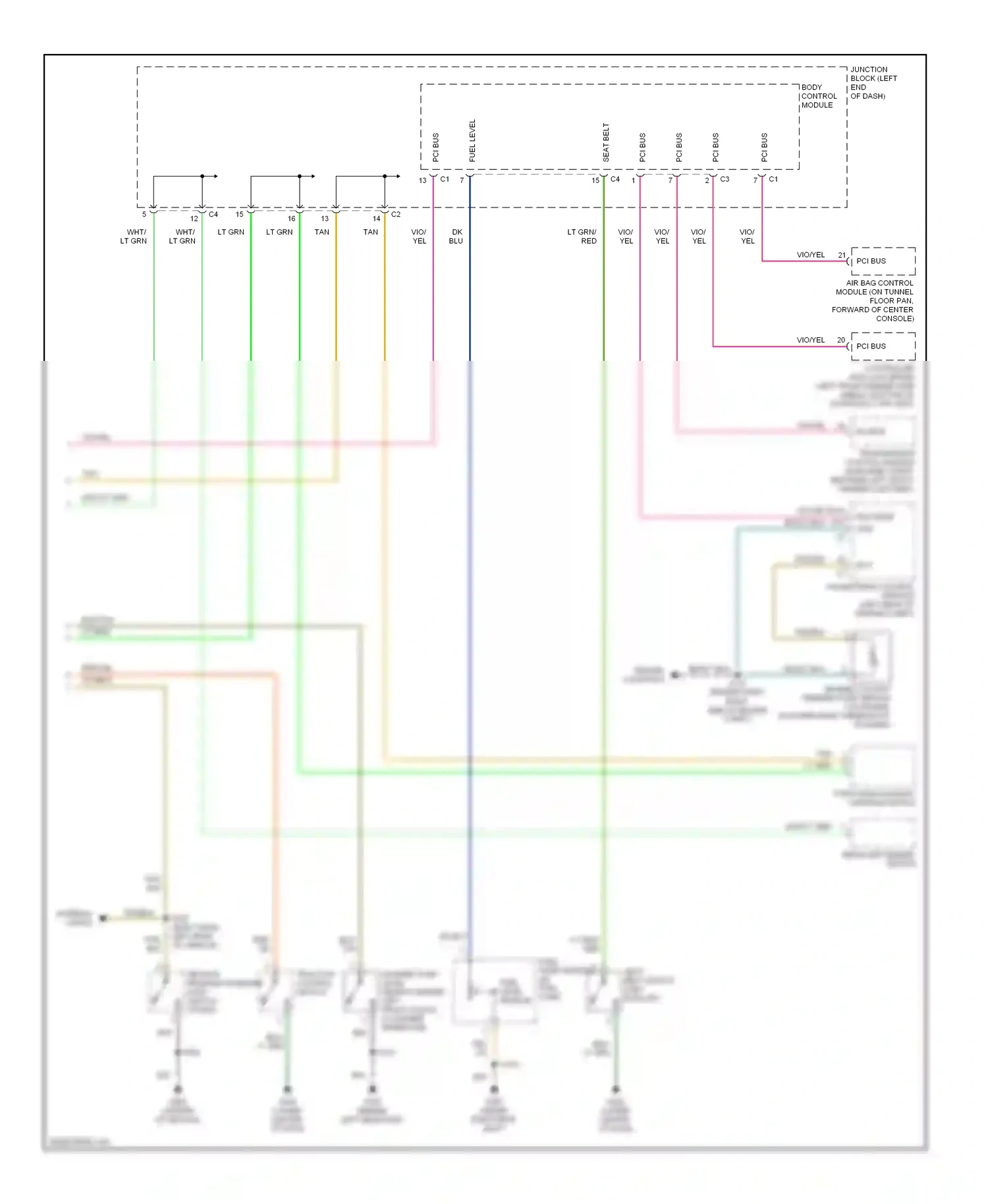 Chrysler LHS II (1998-2001) ect wiring diagram  (1 of 1)