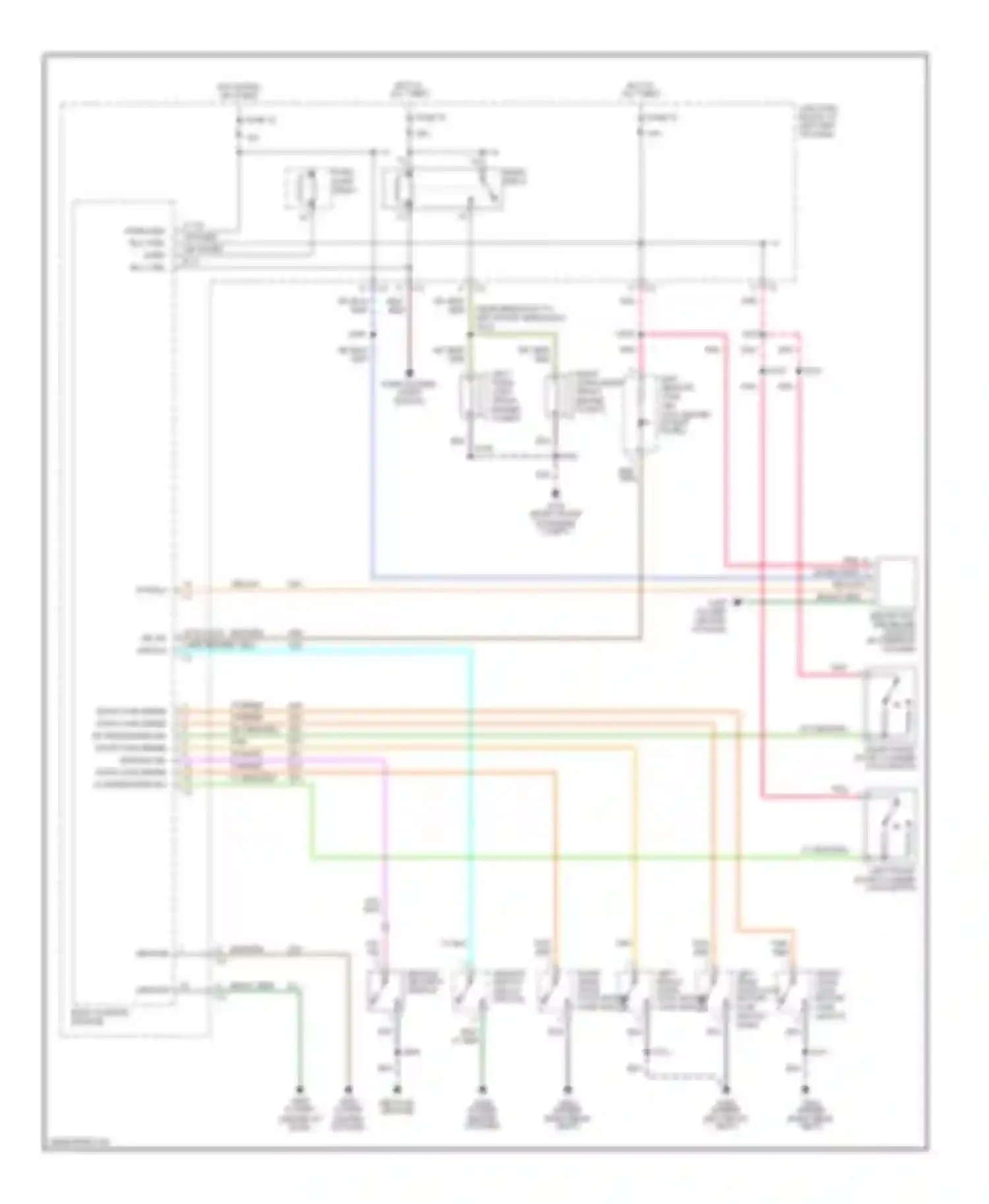 Wiring diagram ignition switch key-in switch for Chrysler LHS II (1998-2001) (1 of 1)