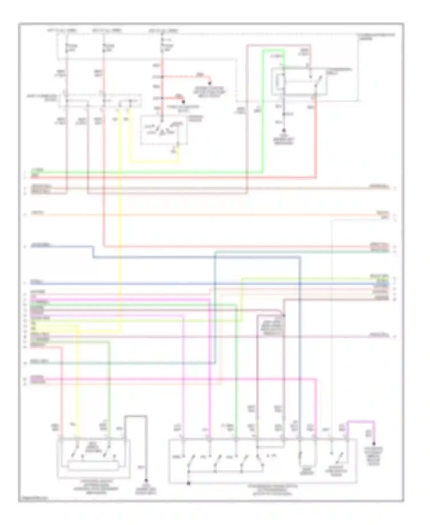 Wiring diagram ignition switch for Chrysler LHS II (1998-2001) (1 of 4)