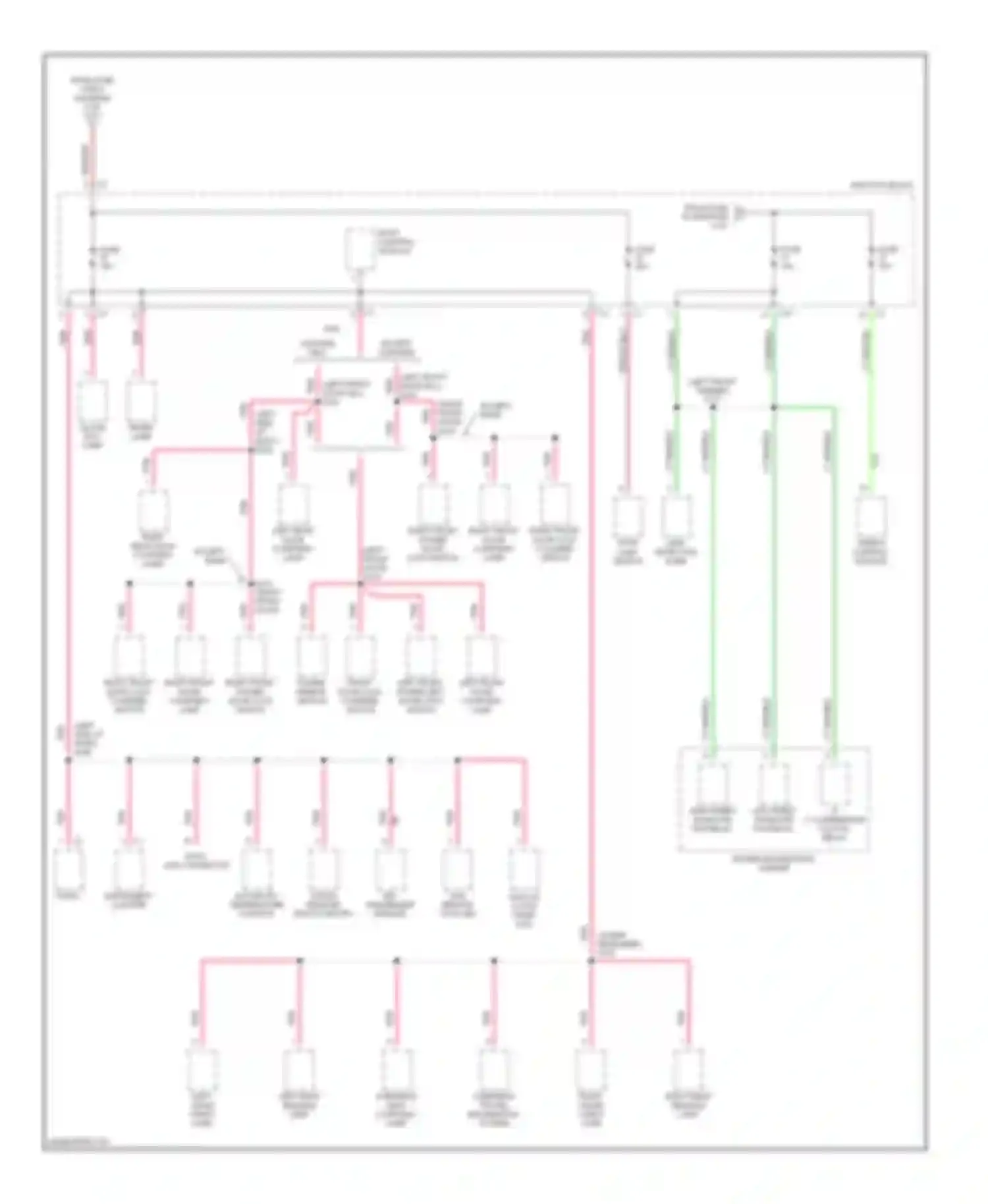 Wiring diagram left front power left front door lock for Chrysler LHS II (1998-2001) (1 of 1)
