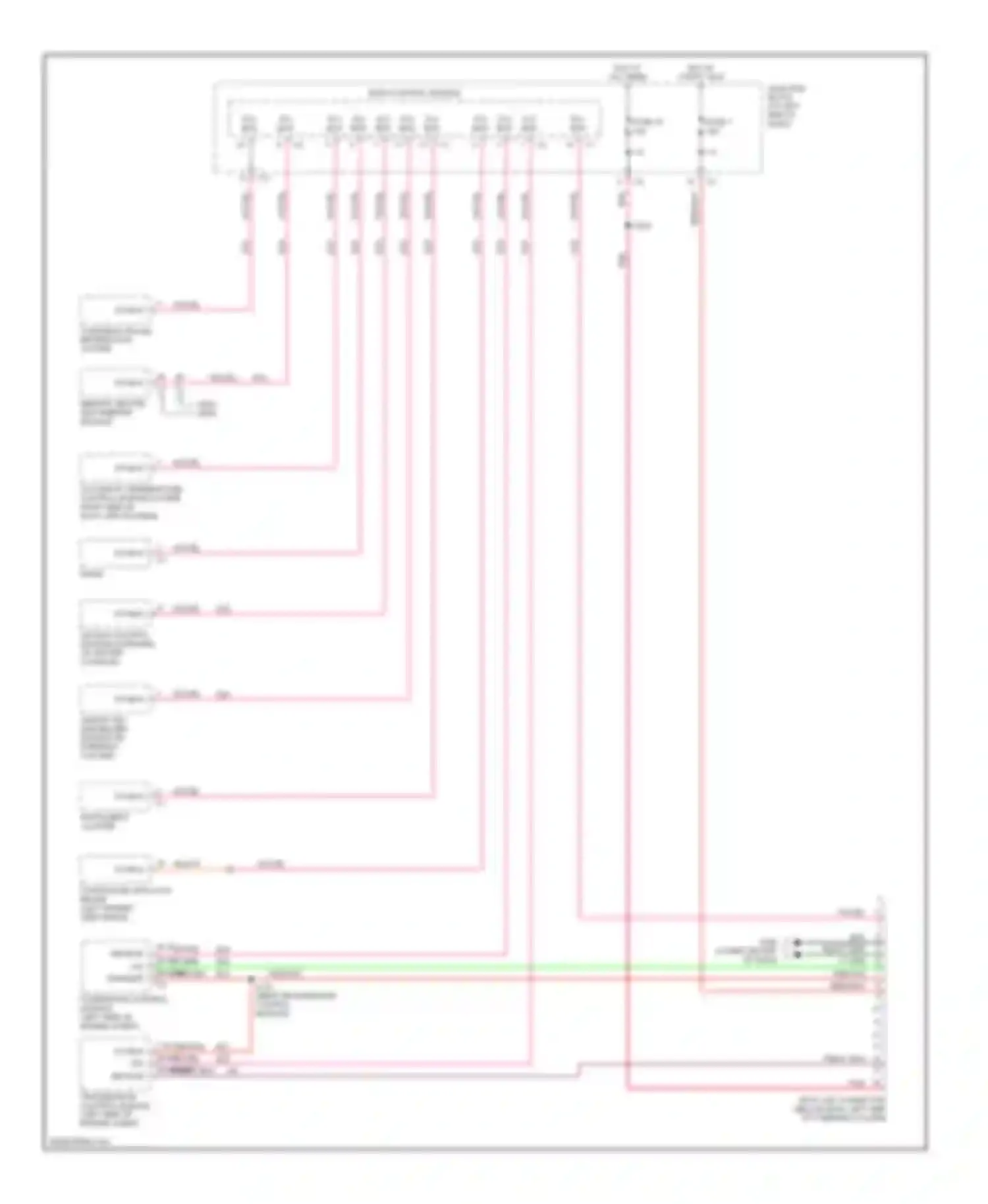 Wiring diagram memory heated seat/mirror module for Chrysler LHS II (1998-2001) (1 of 1)