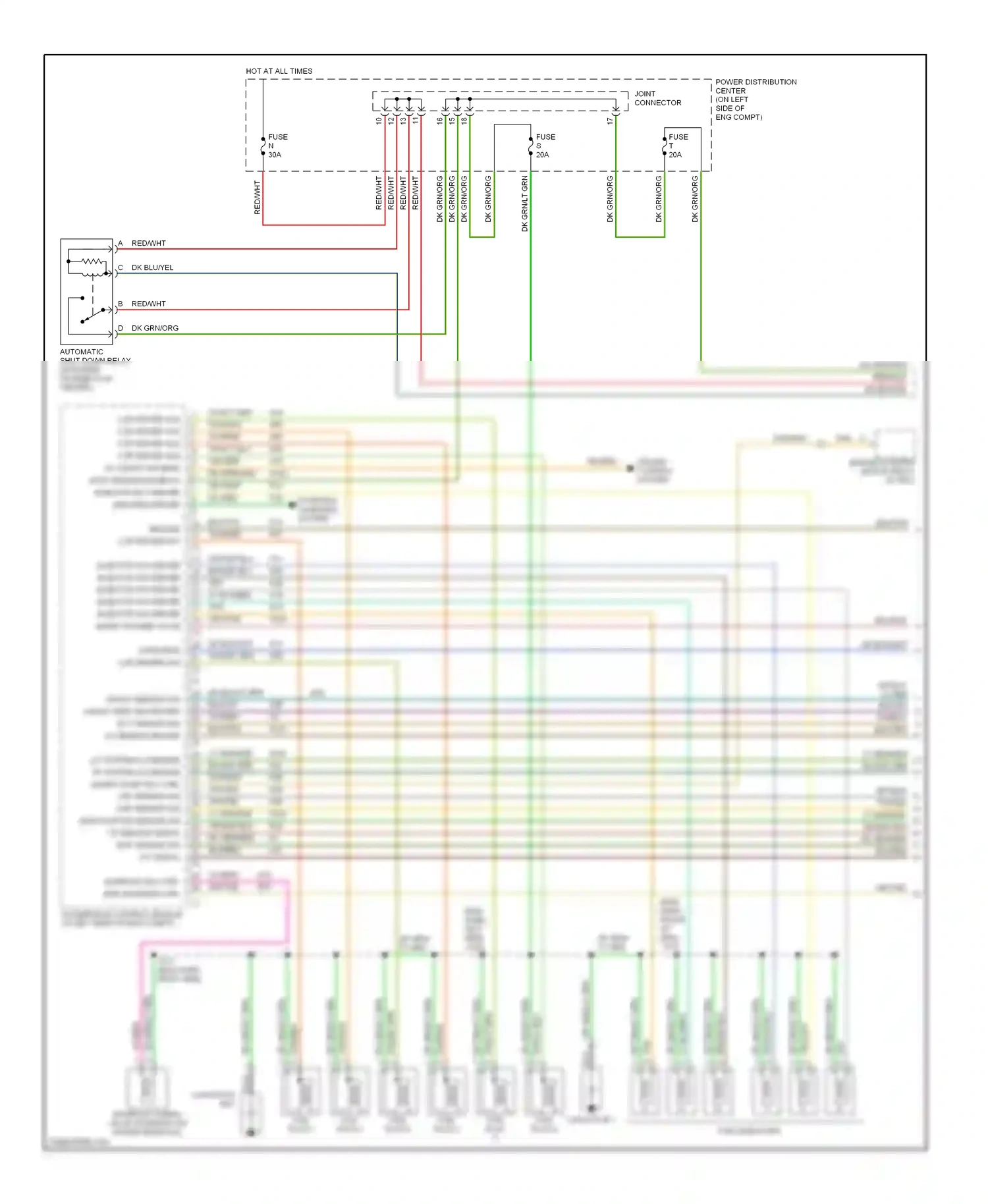 Chrysler LHS II (1998-2001) start/run wiring diagram  (1 of 1)